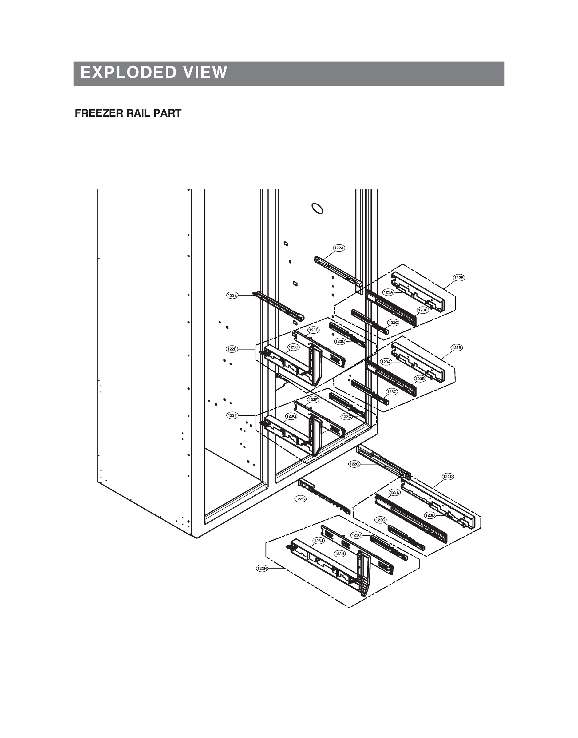 FREEZER RAIL PART