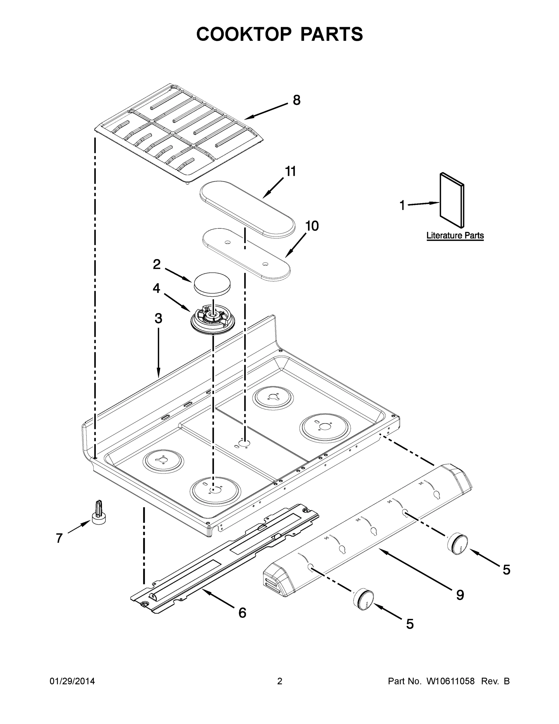 02 - COOKTOP PARTS