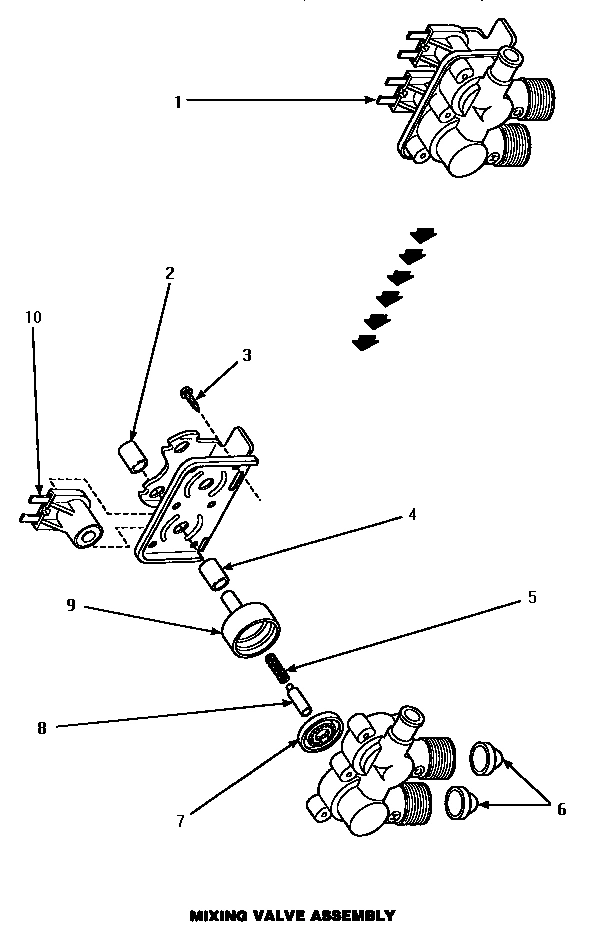 10 - MIXING VALVE ASSY