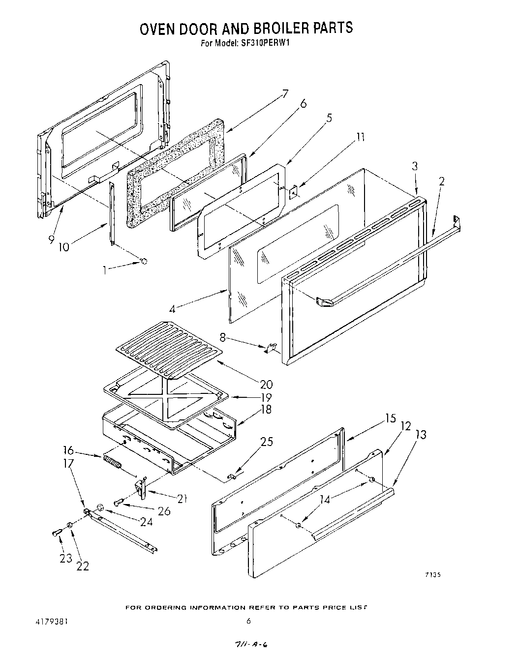 05 - OVEN DOOR AND BROILER