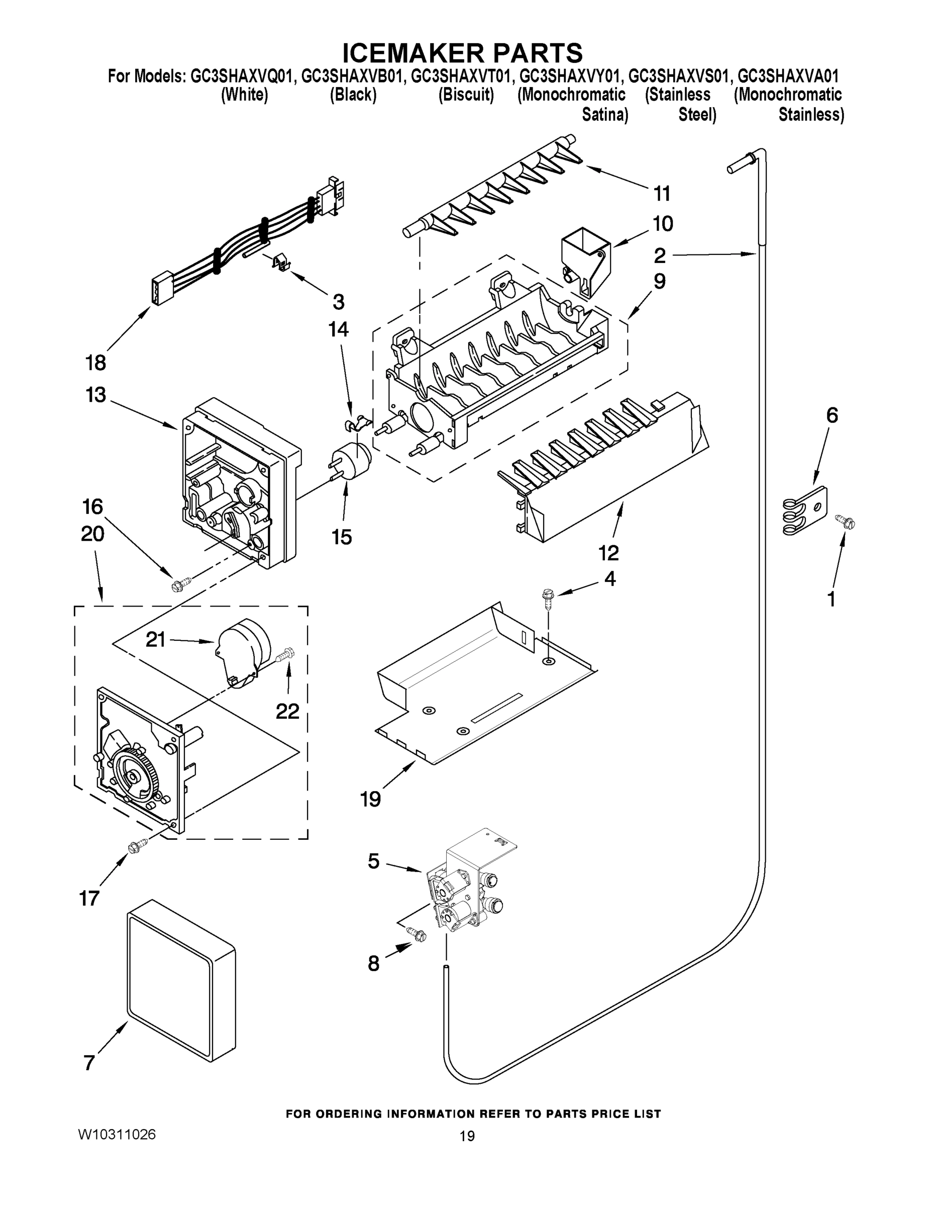 12 - ICEMAKER PARTS