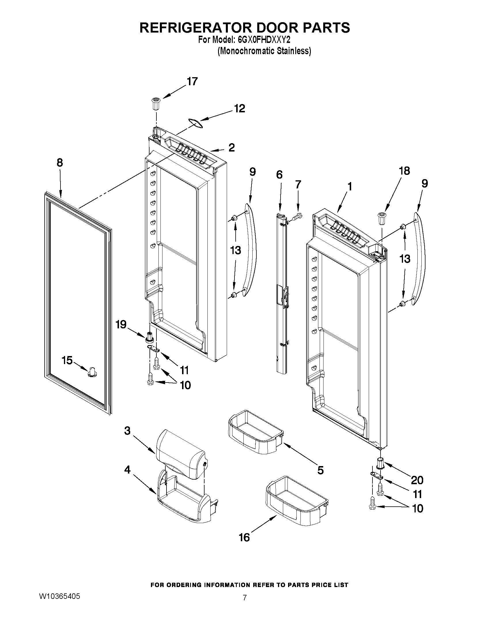 04 - REFRIGERATOR DOOR PARTS