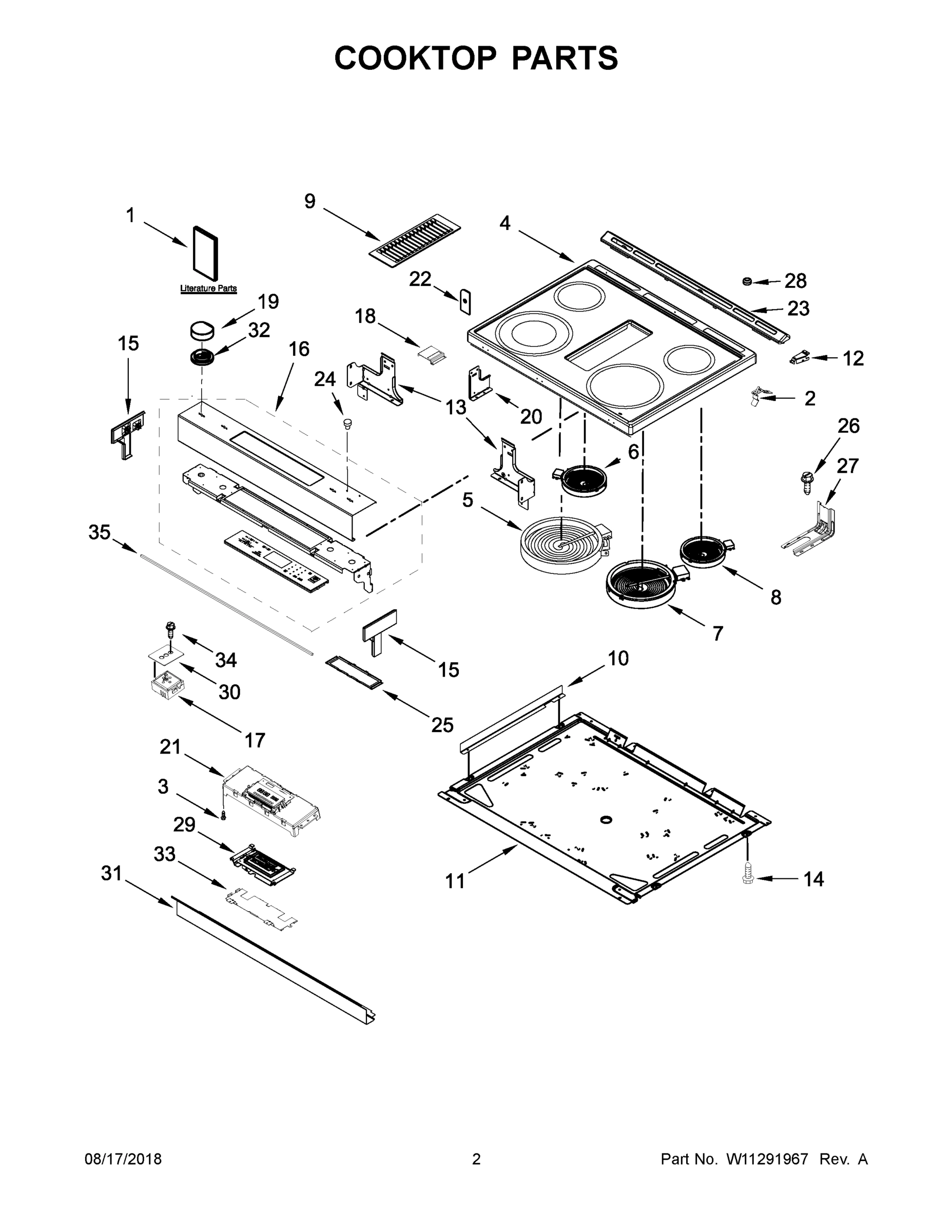 02 - COOKTOP PARTS