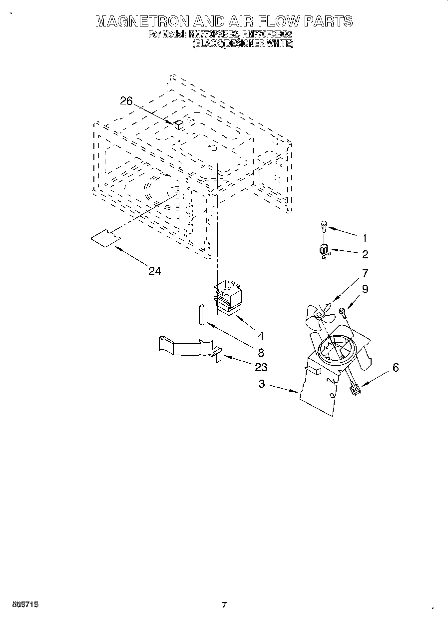 05 - MAGNETRON AND AIR FLOW, OPTIONAL