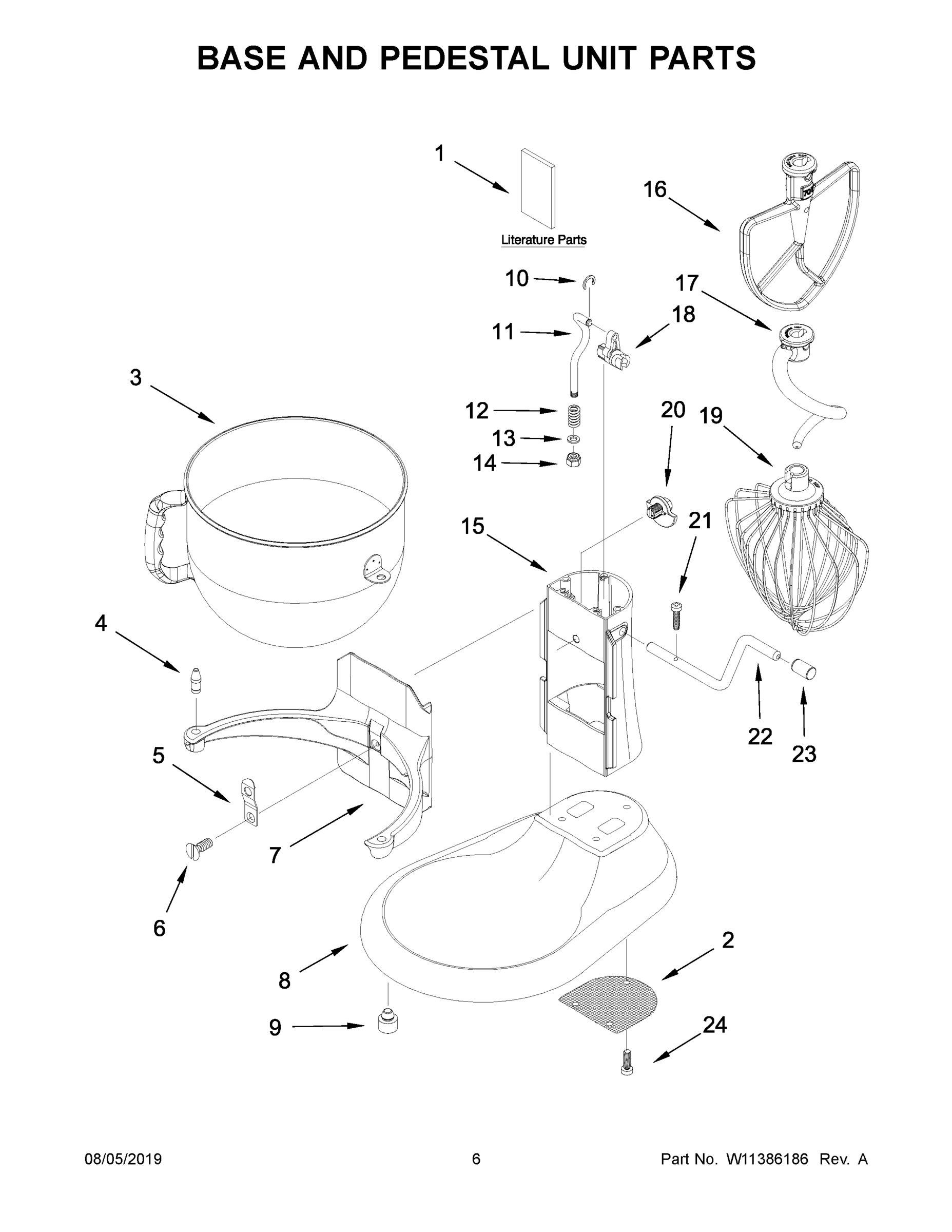 04 - BASE AND PEDESTAL UNIT PARTS