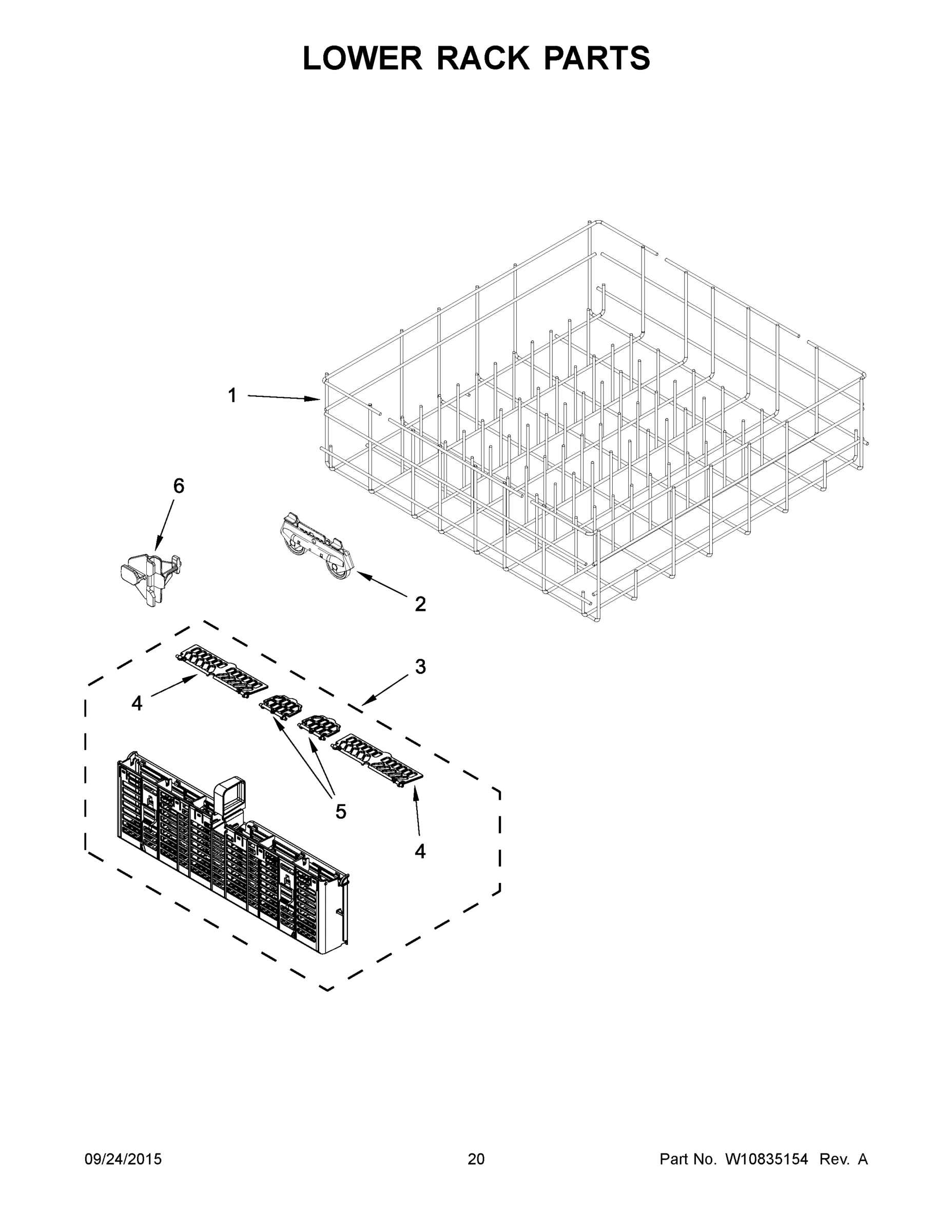 11 - LOWER RACK PARTS