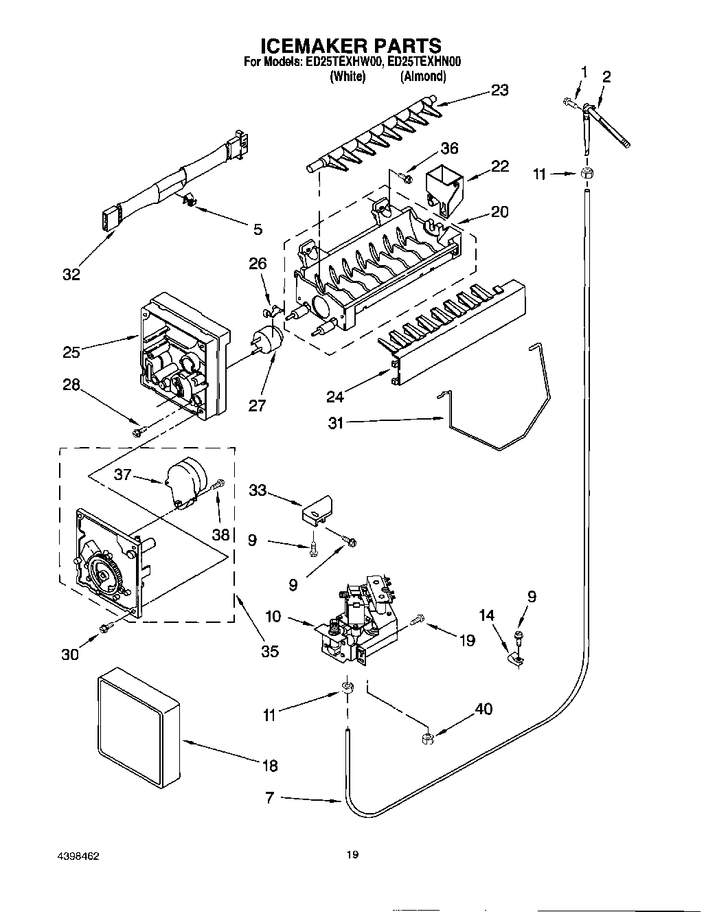 12 - ICEMAKER, OPTIONAL