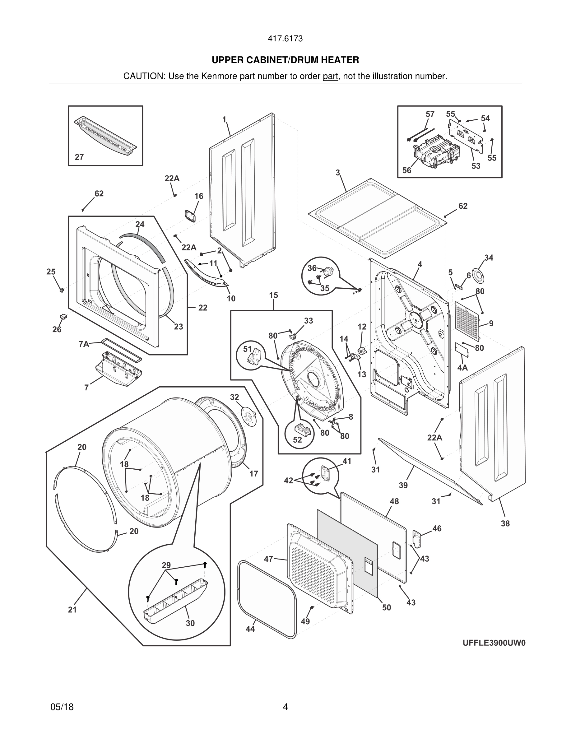 05 - UPPER CABINET/DRUM HEATER