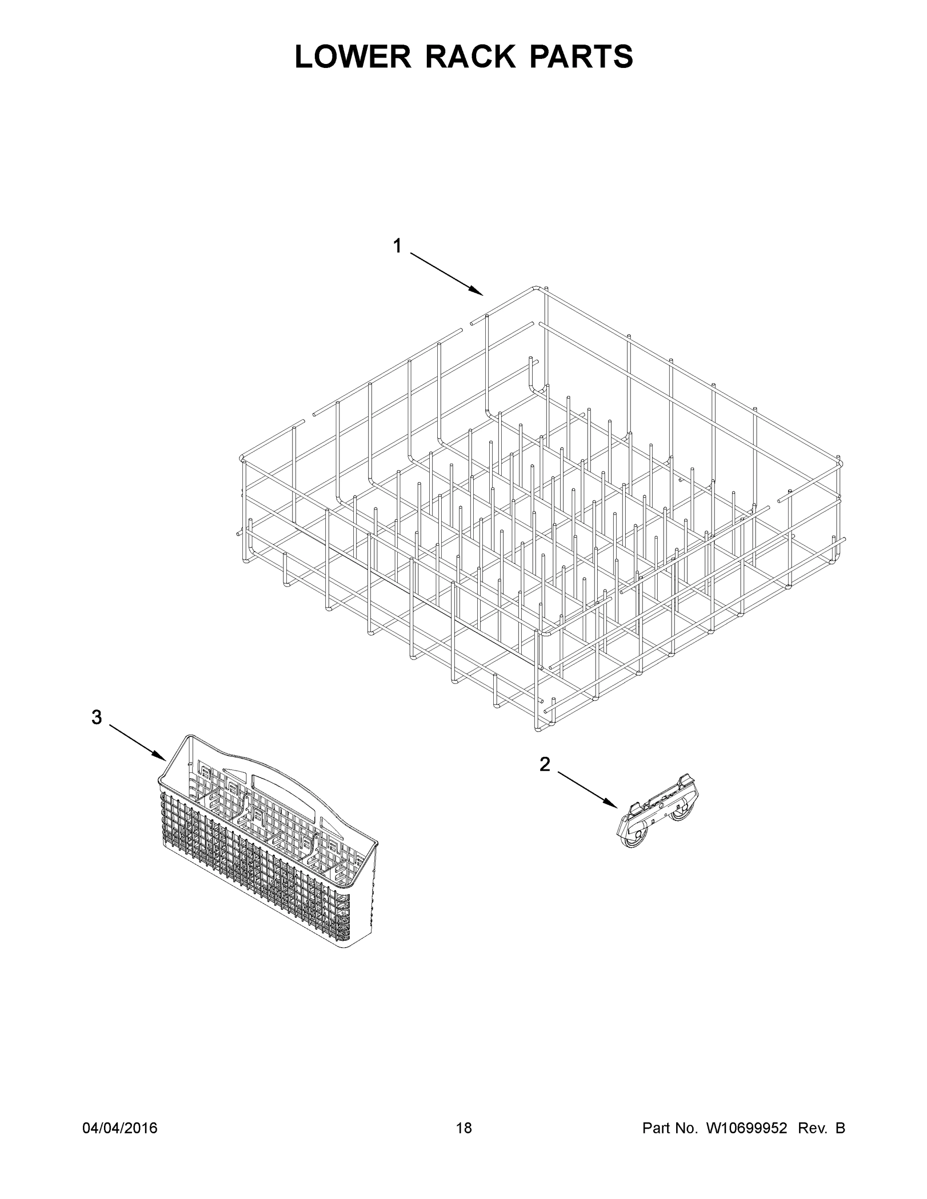 10 - LOWER RACK PARTS