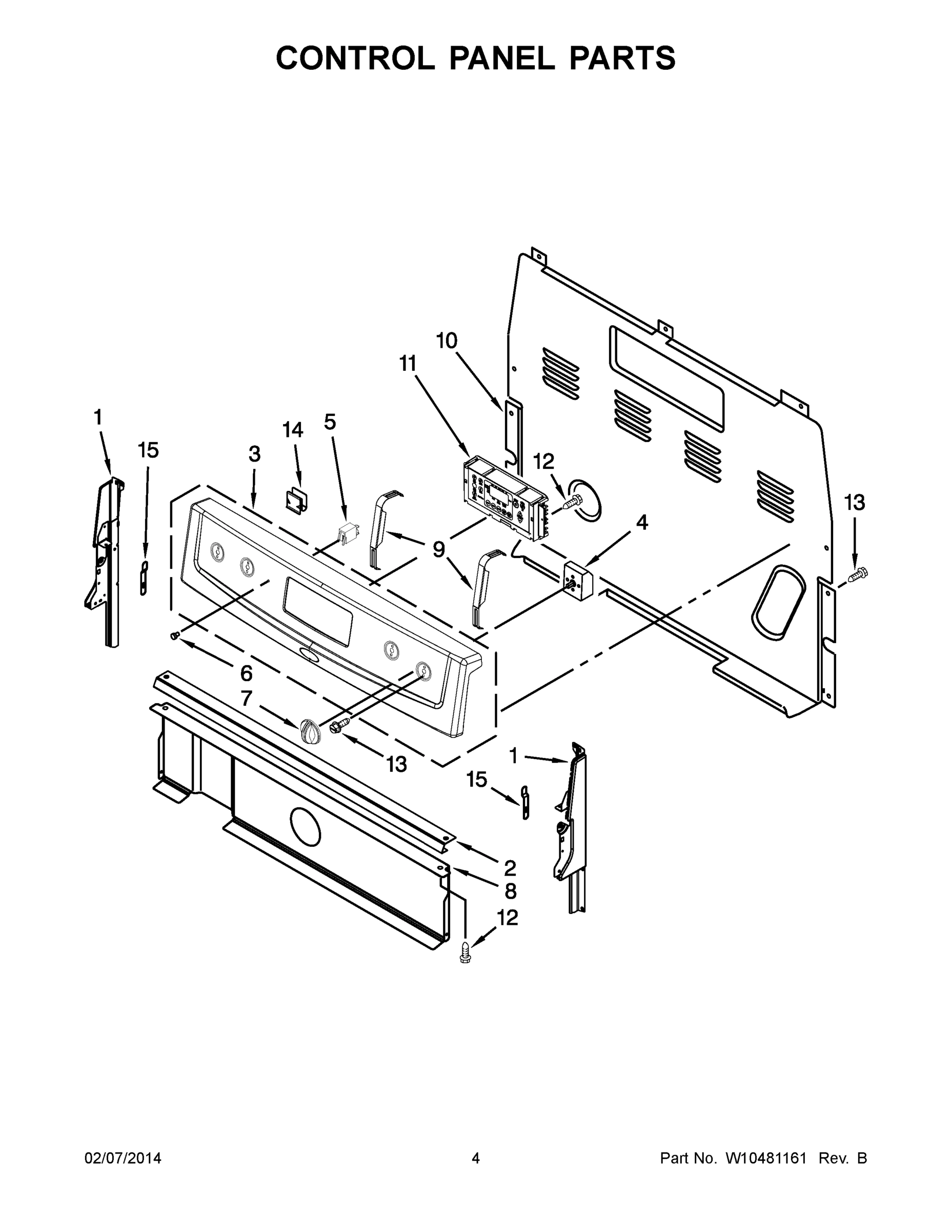 03 - CONTROL PANEL PARTS