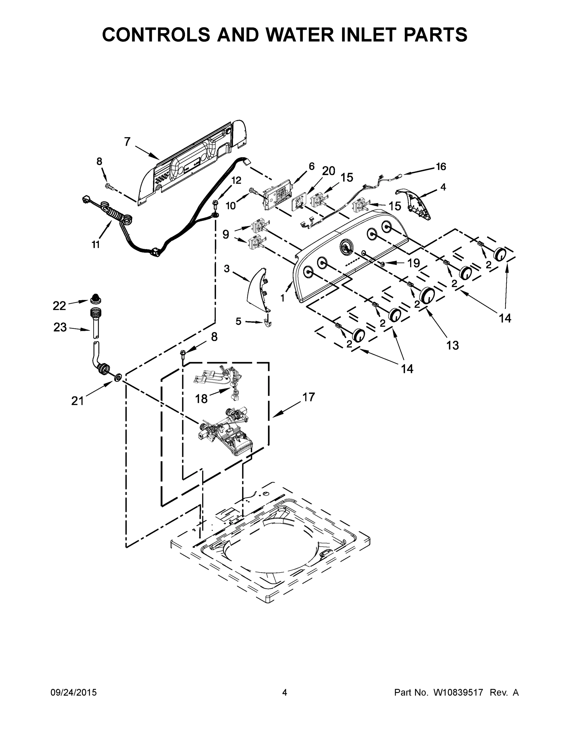 03 - CONTROLS AND WATER INLET PARTS