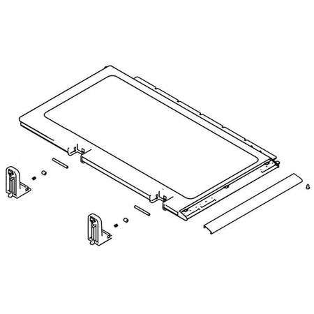 DA97-14317A Samsung Refrigerator Shelf Folder