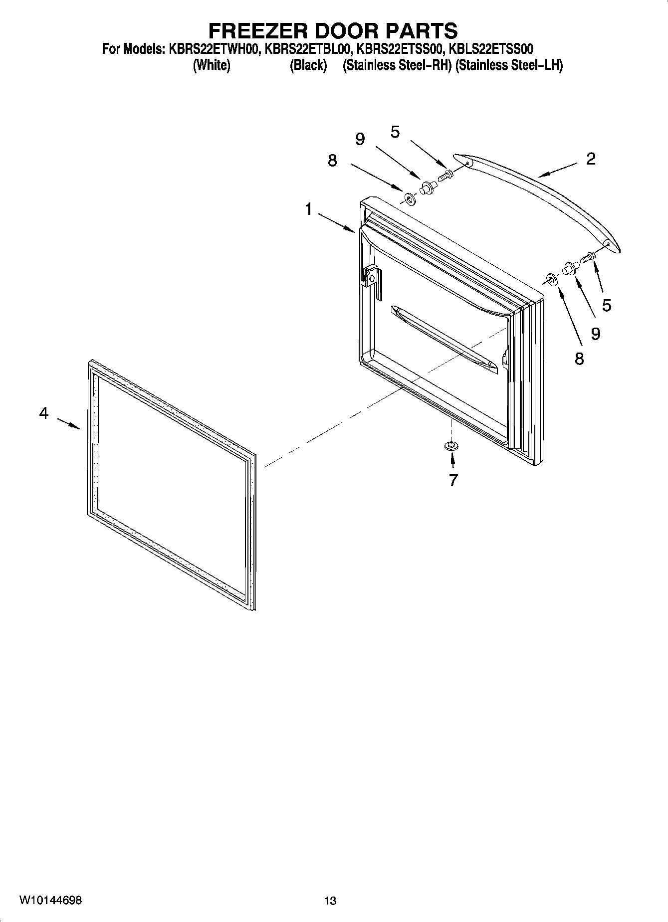 07 - FREEZER DOOR PARTS