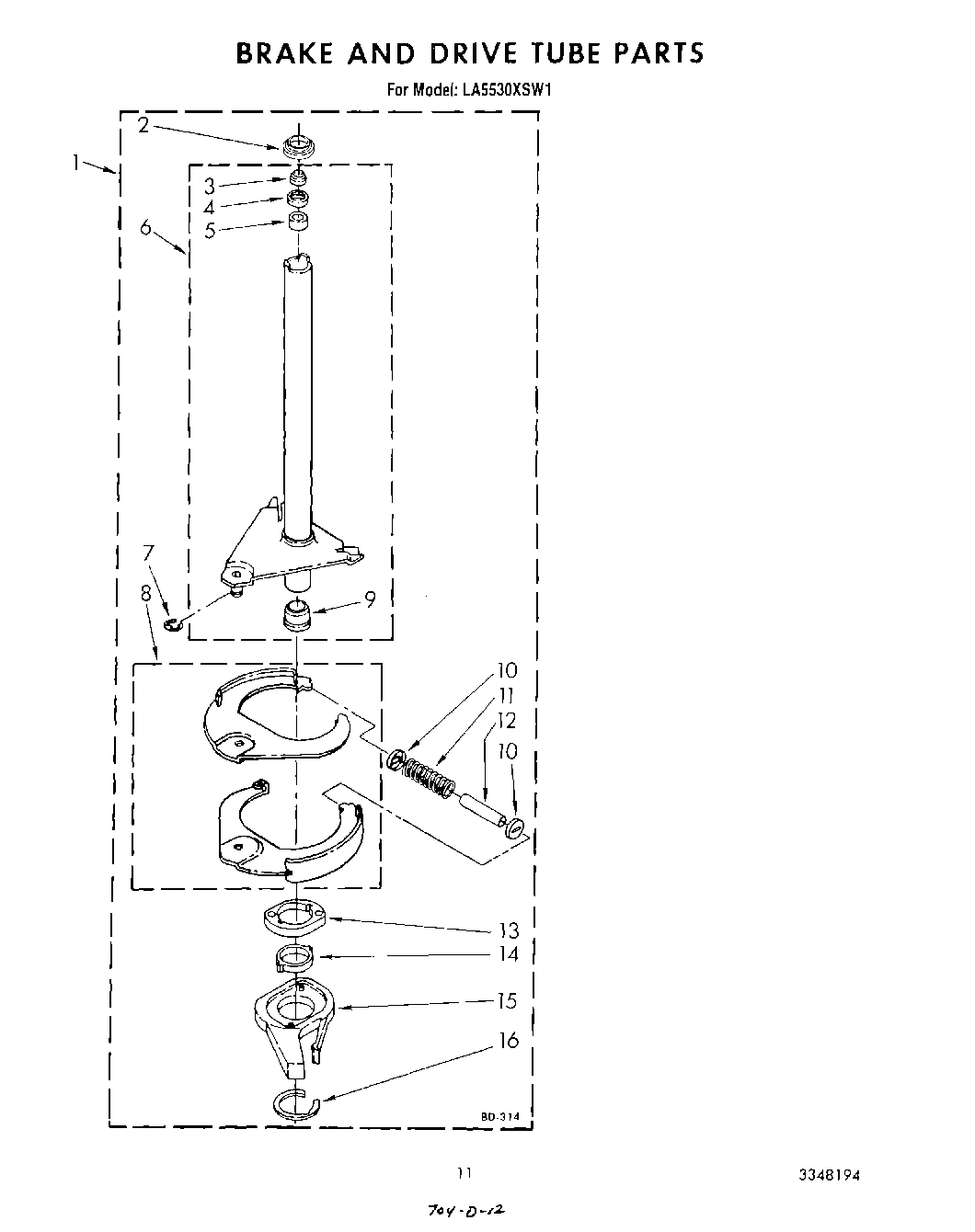 09 - BRAKE AND DRIVE TUBE