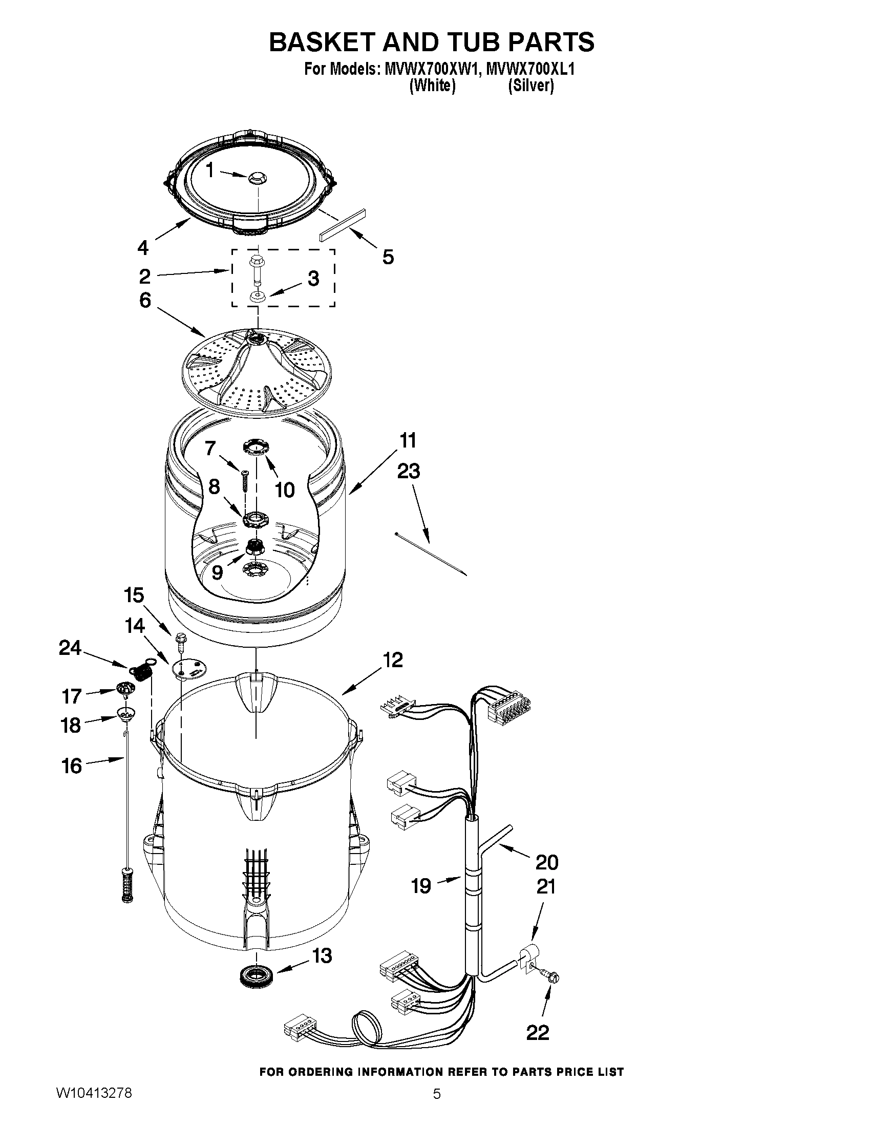 03 - BASKET AND TUB PARTS