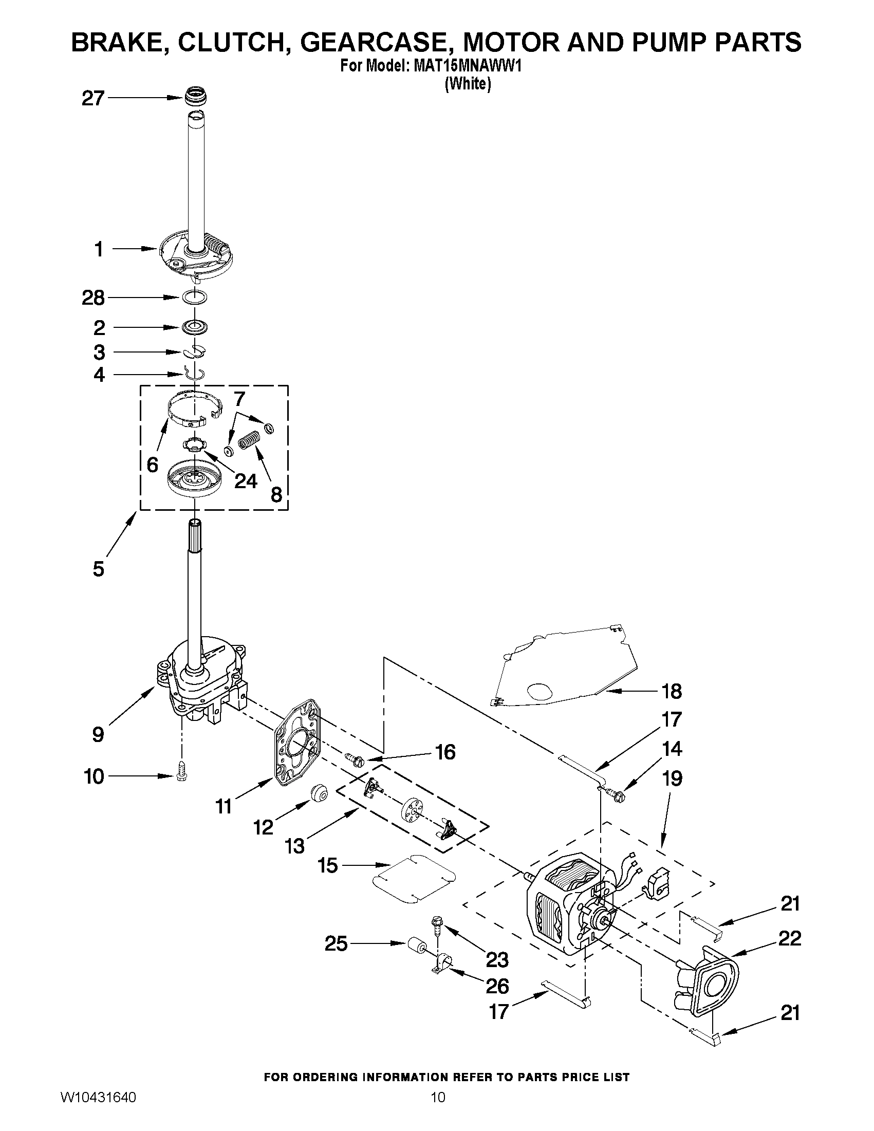 05 - BRAKE, CLUTCH, GEARCASE, MOTOR AND PUMP PARTS