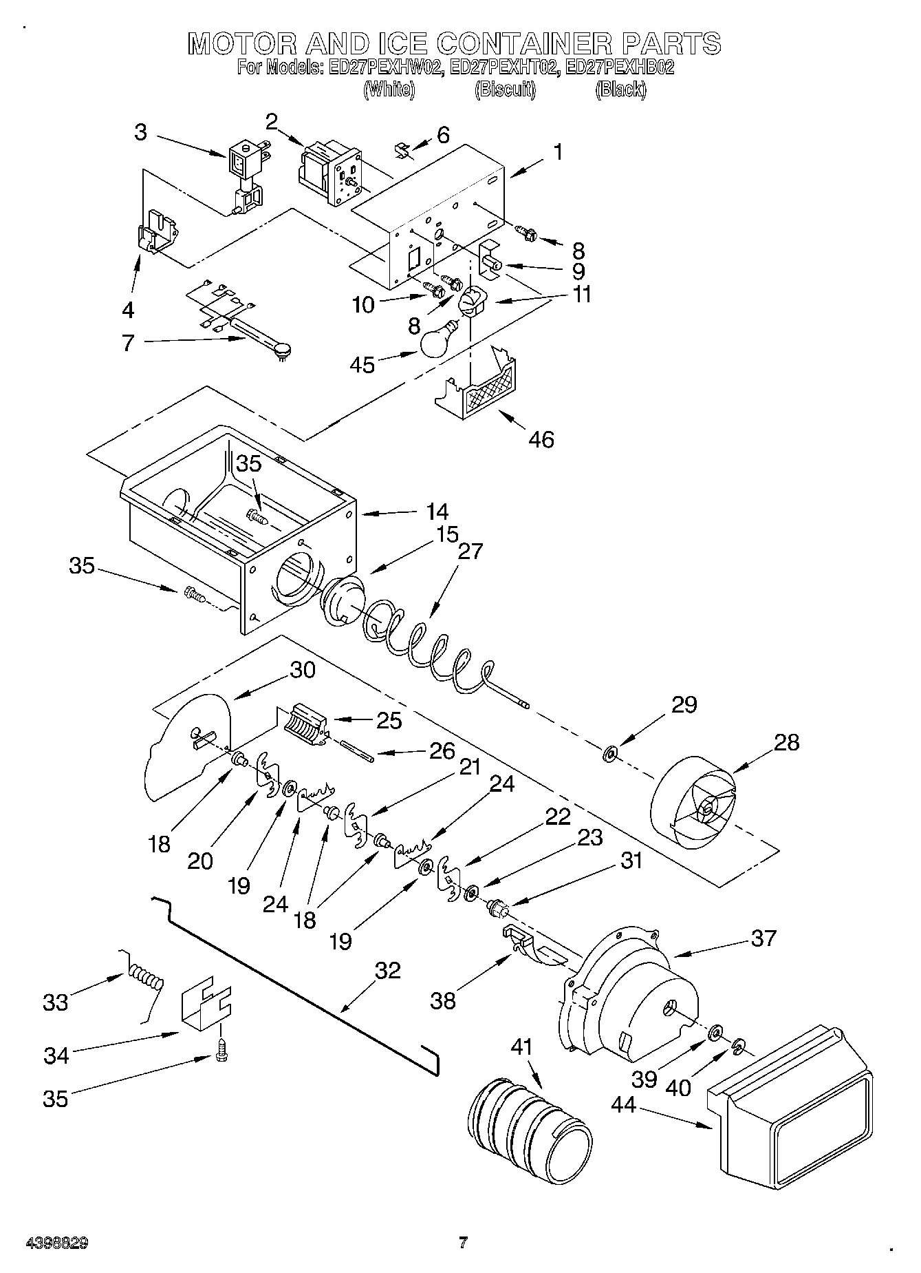 05 - MOTOR AND ICE CONTAINER