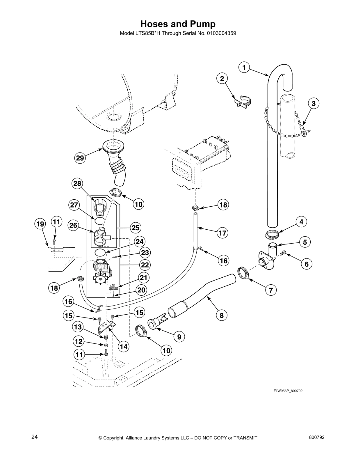 Hoses and Pump