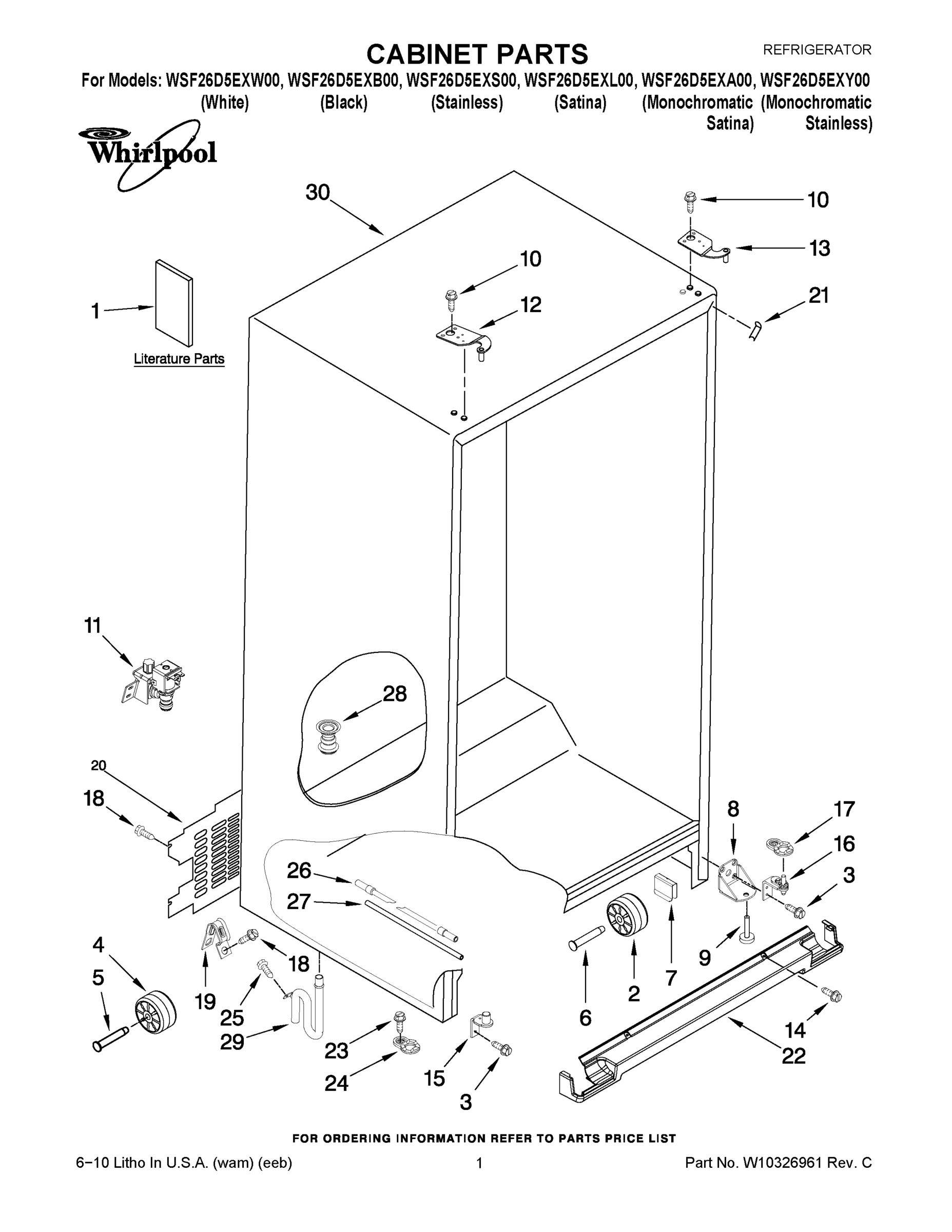 01 - CABINET PARTS