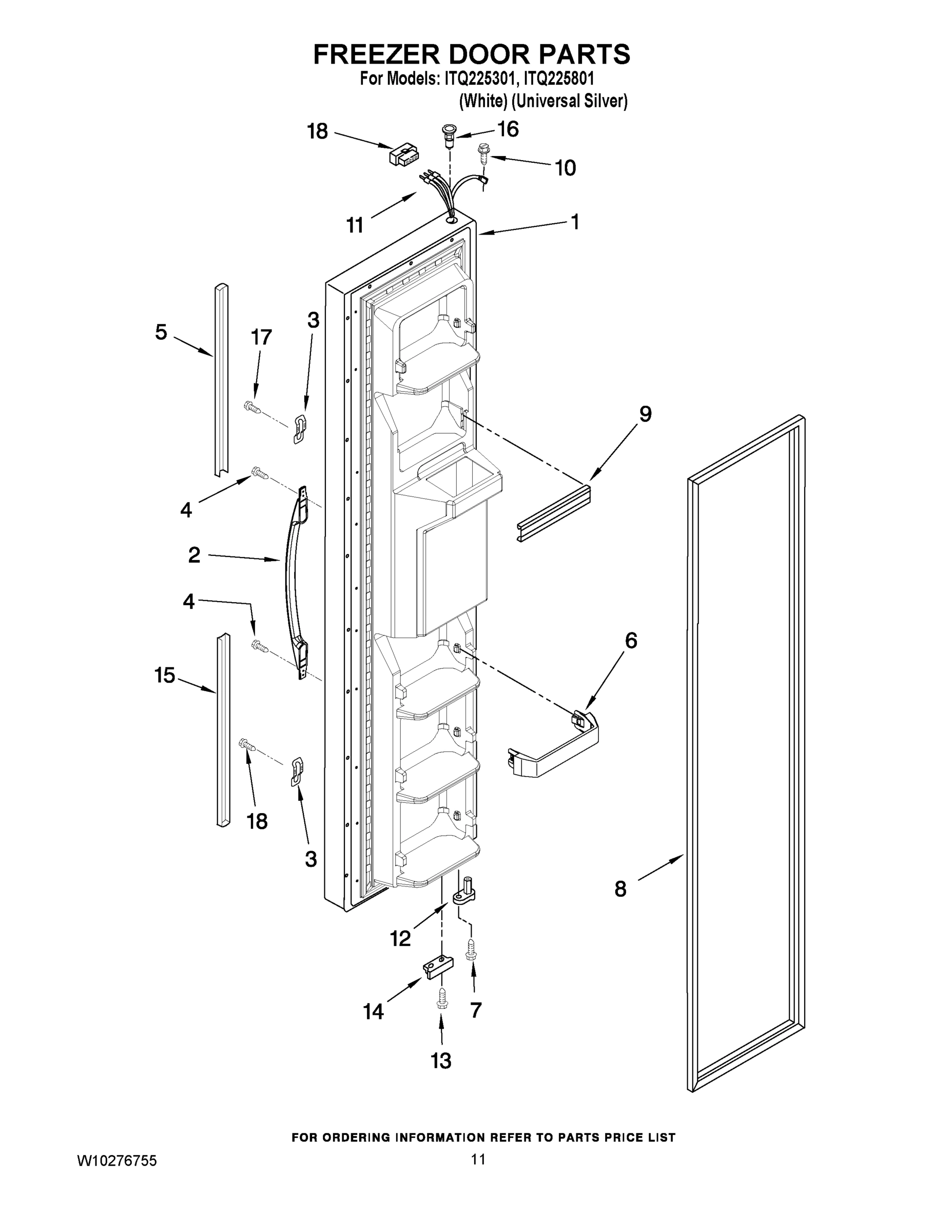 07 - FREEZER DOOR PARTS