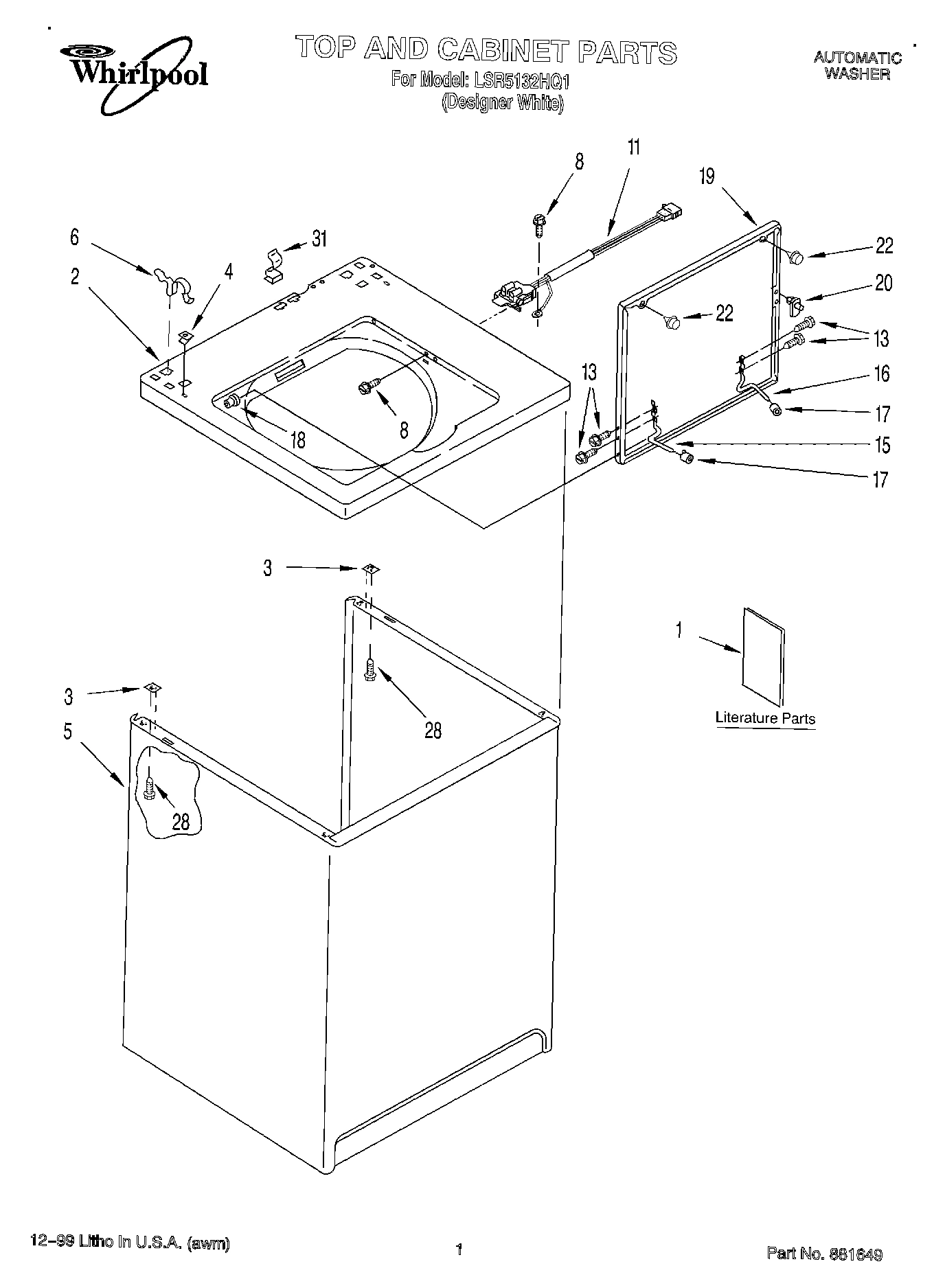 01 - TOP AND CABINET, LITERATURE