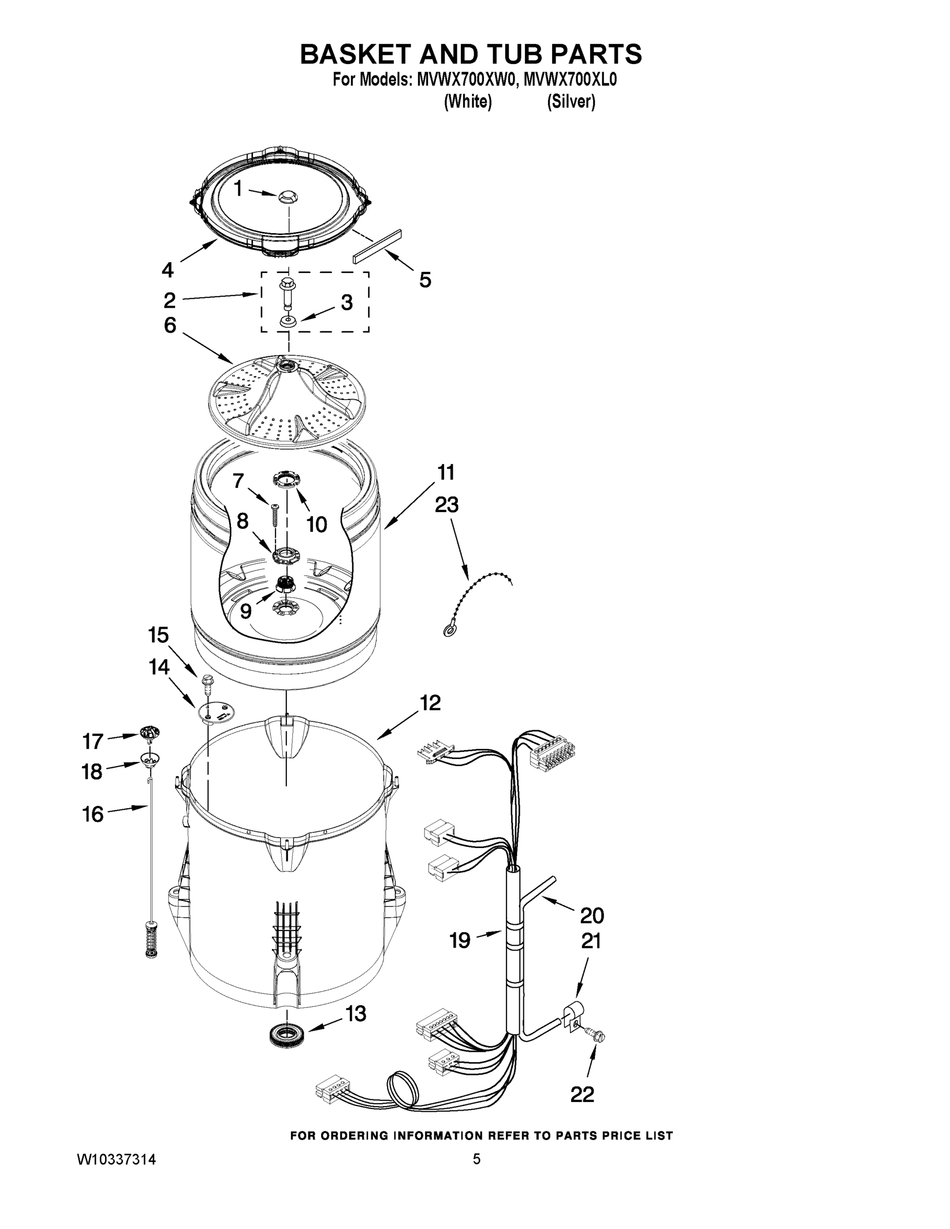 03 - BASKET AND TUB PARTS