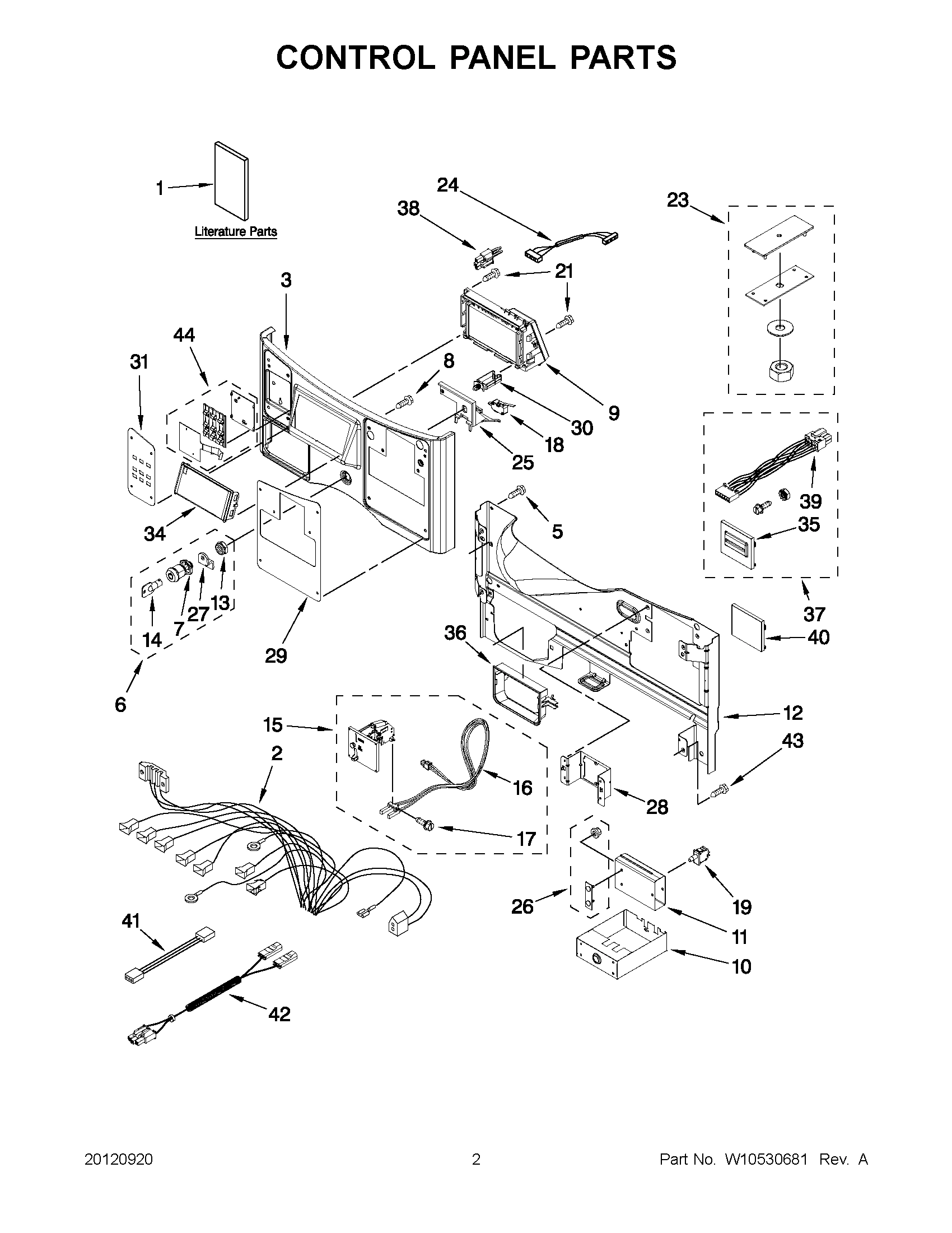 01 - CONTROL PANEL PARTS