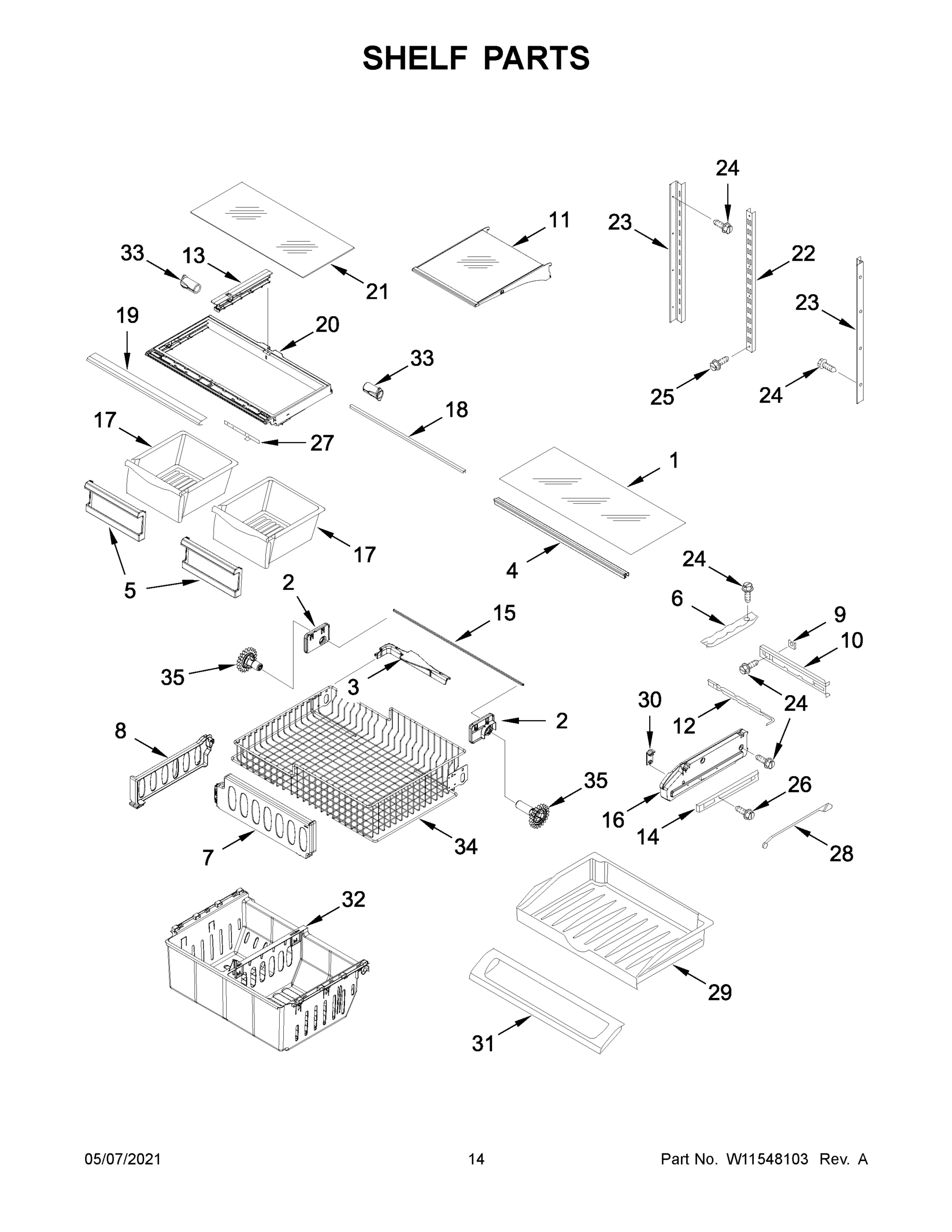 08 - SHELF PARTS
