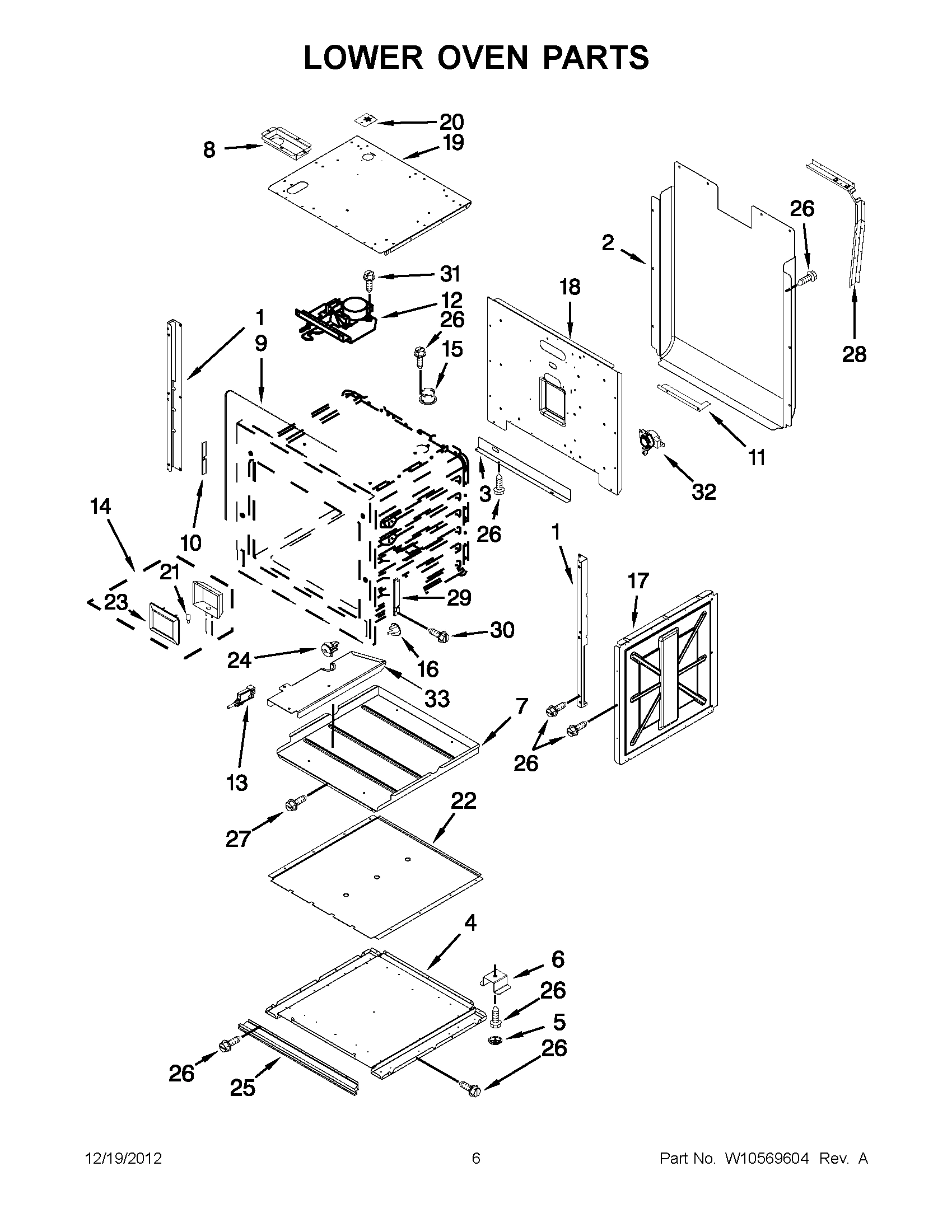 03 - LOWER OVEN PARTS