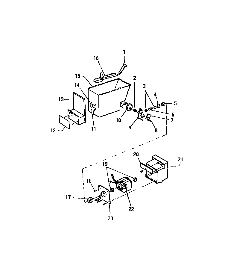 09 - ICE BUCKET & MOTOR