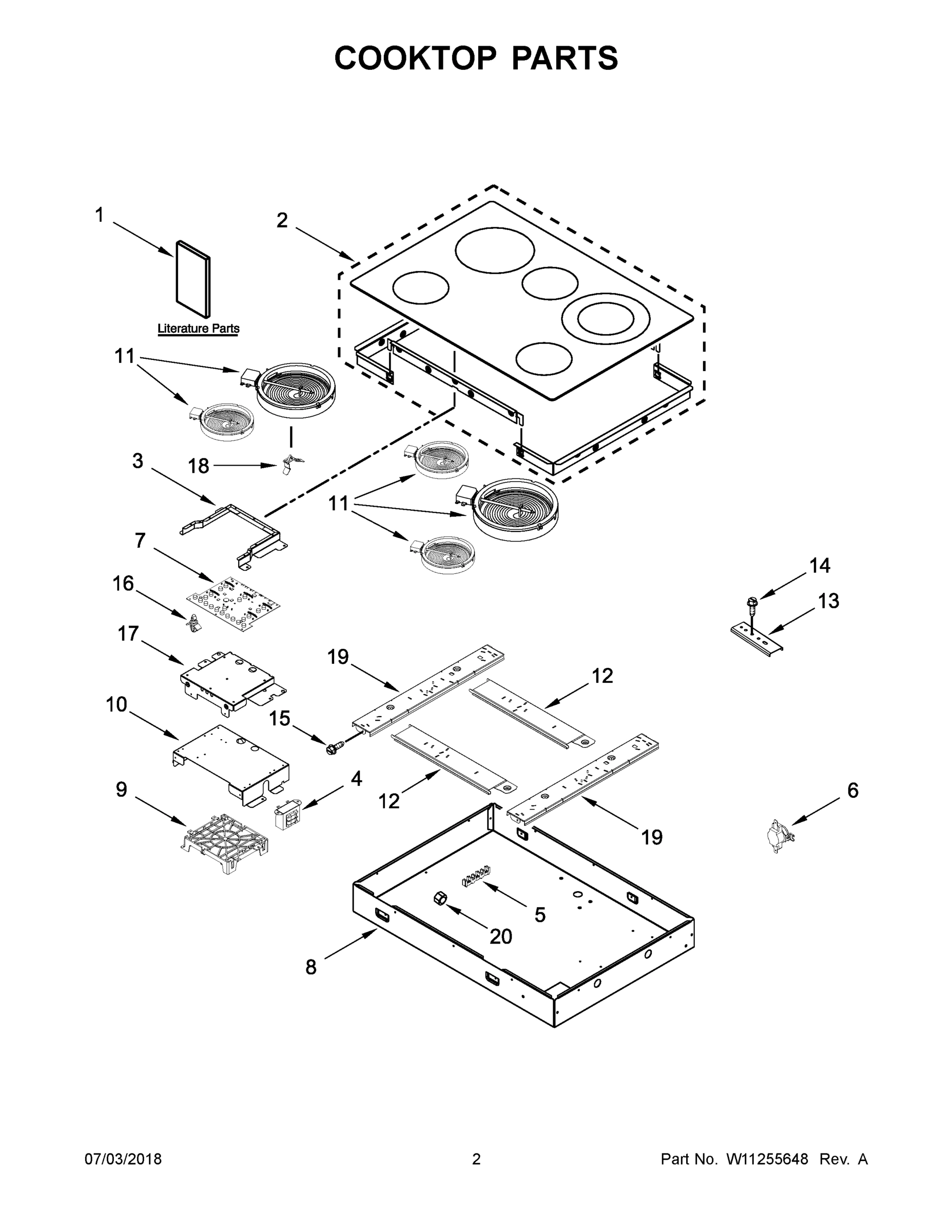 02 - COOKTOP PARTS