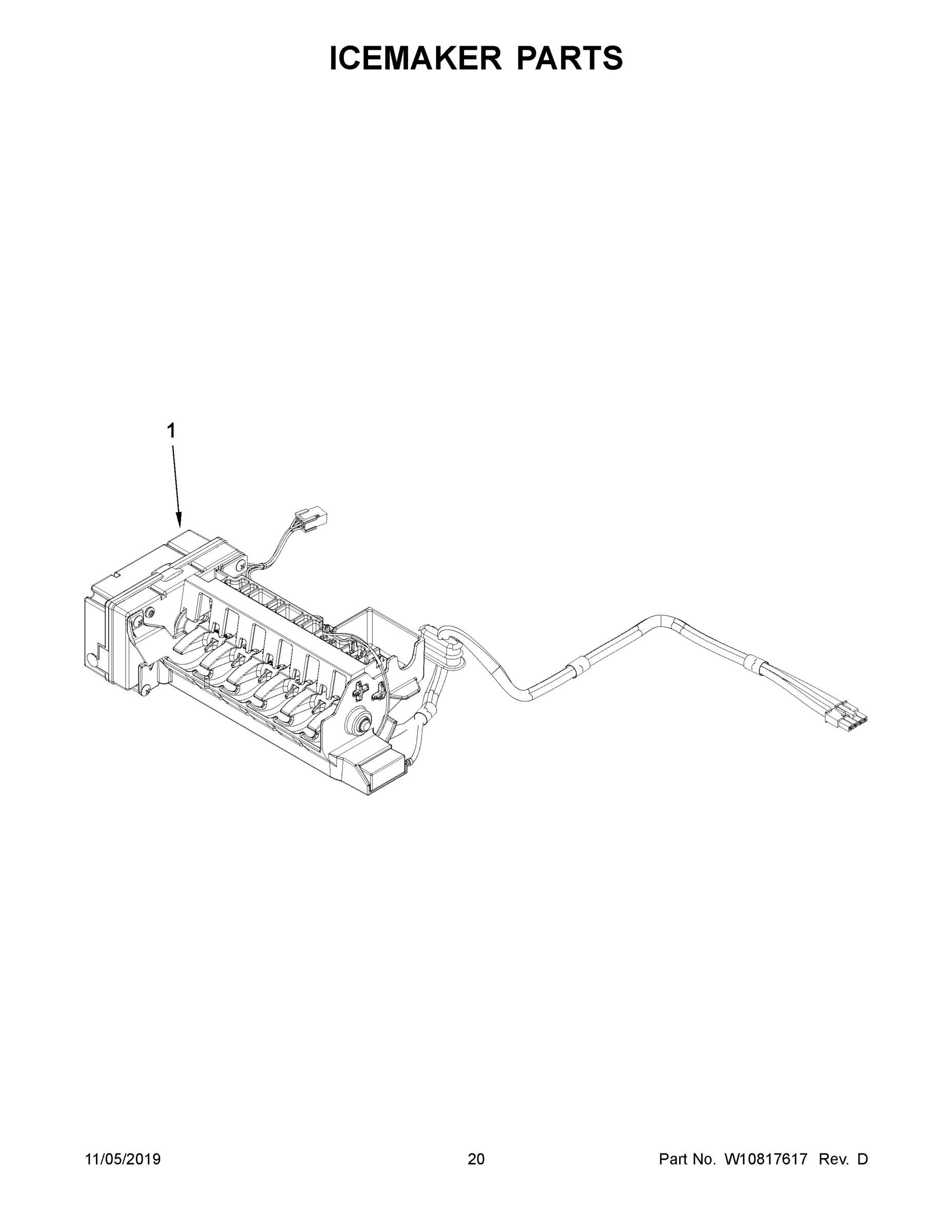 11 - ICEMAKER PARTS