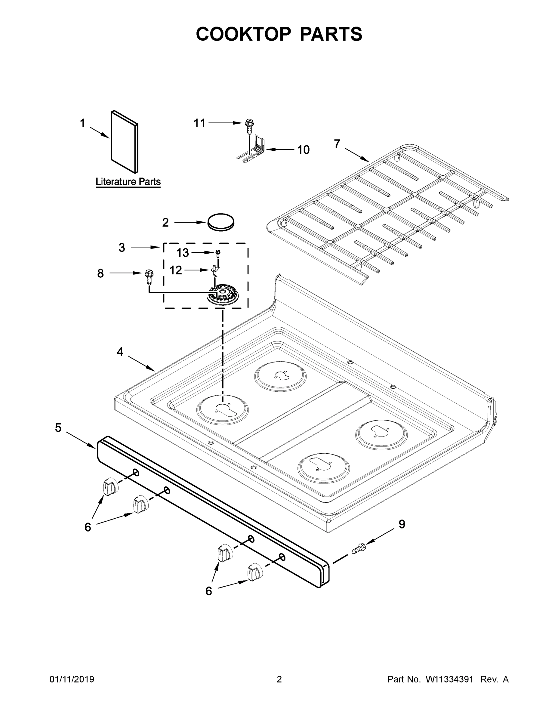 02 - COOKTOP PARTS