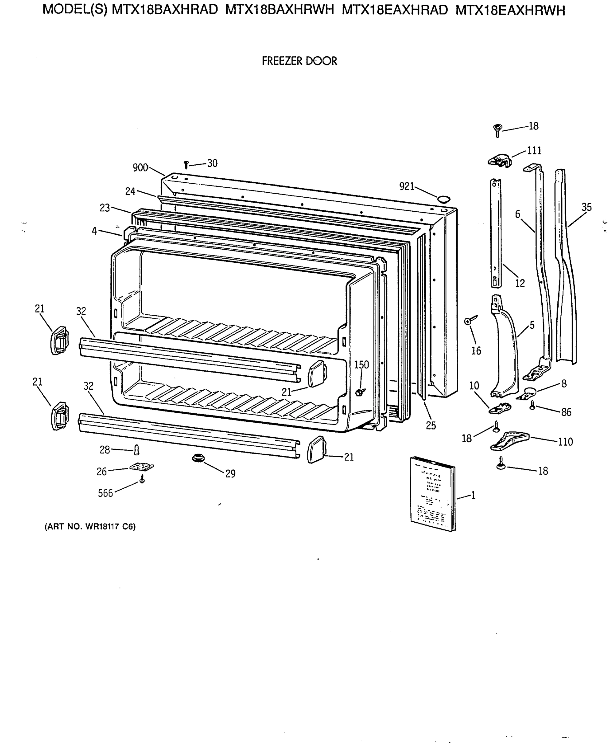 FREEZER DOOR