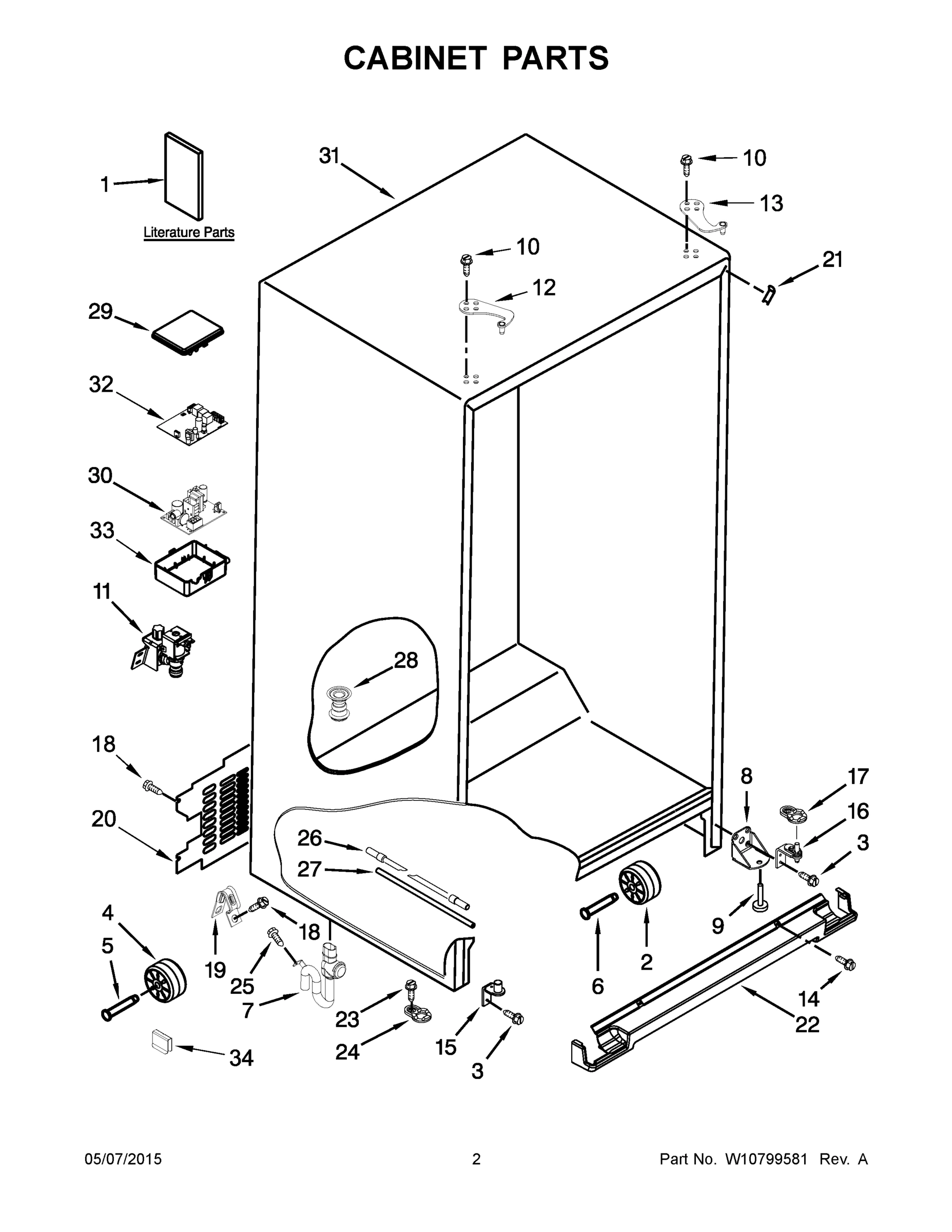02 - CABINET PARTS