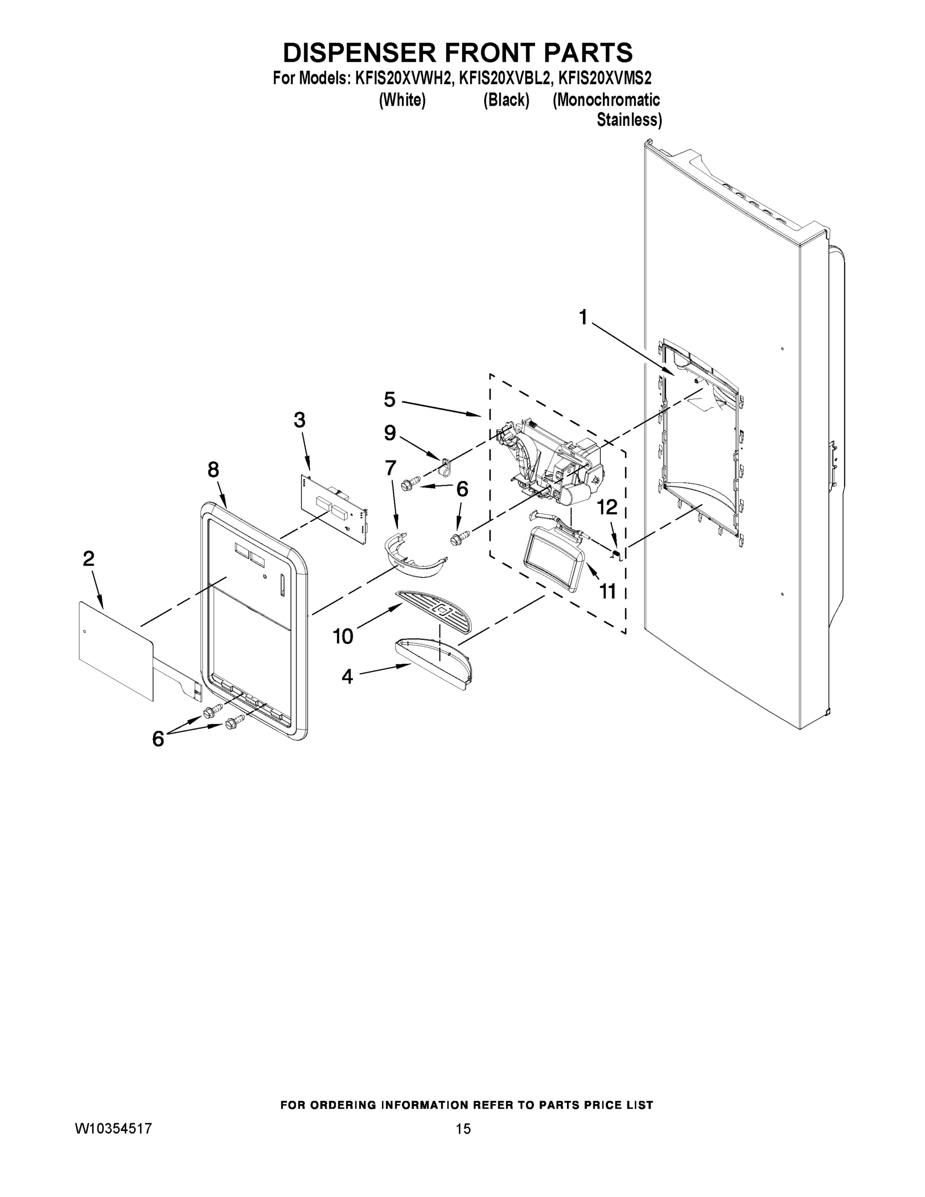 08 - DISPENSER FRONT PARTS