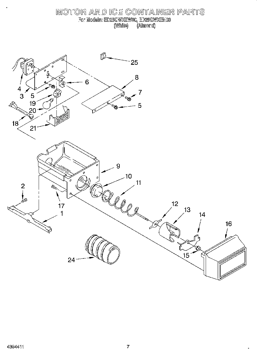 05 - MOTOR AND ICE CONTAINER