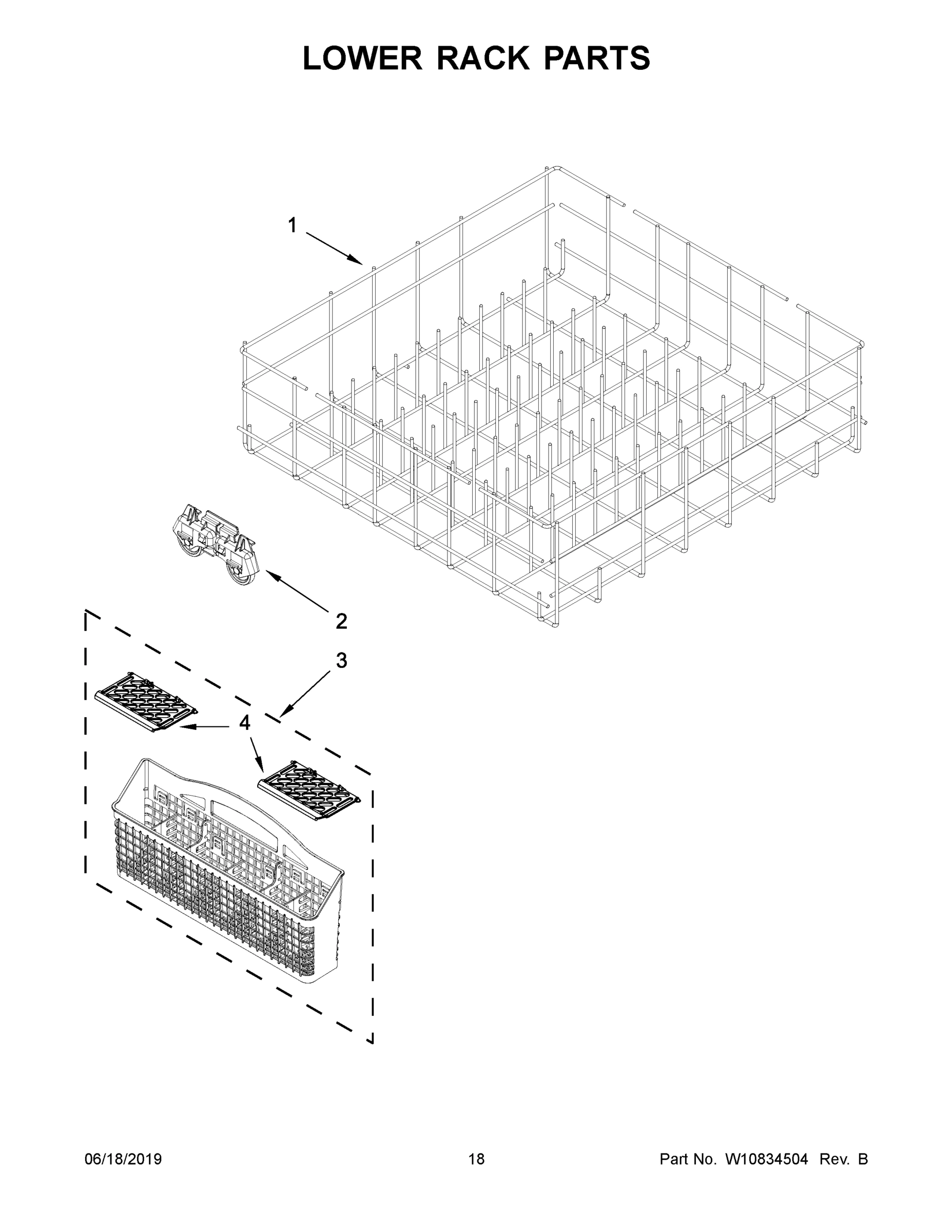 10 - LOWER RACK PARTS