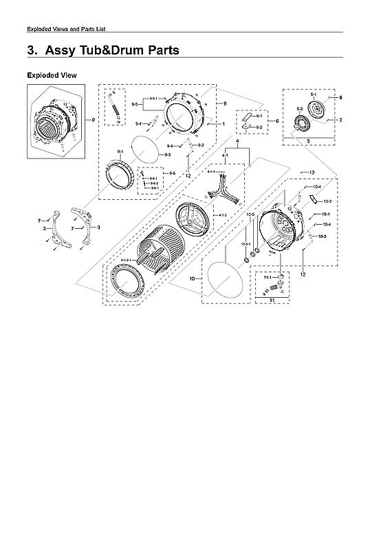 TUB & DRUM ASSY