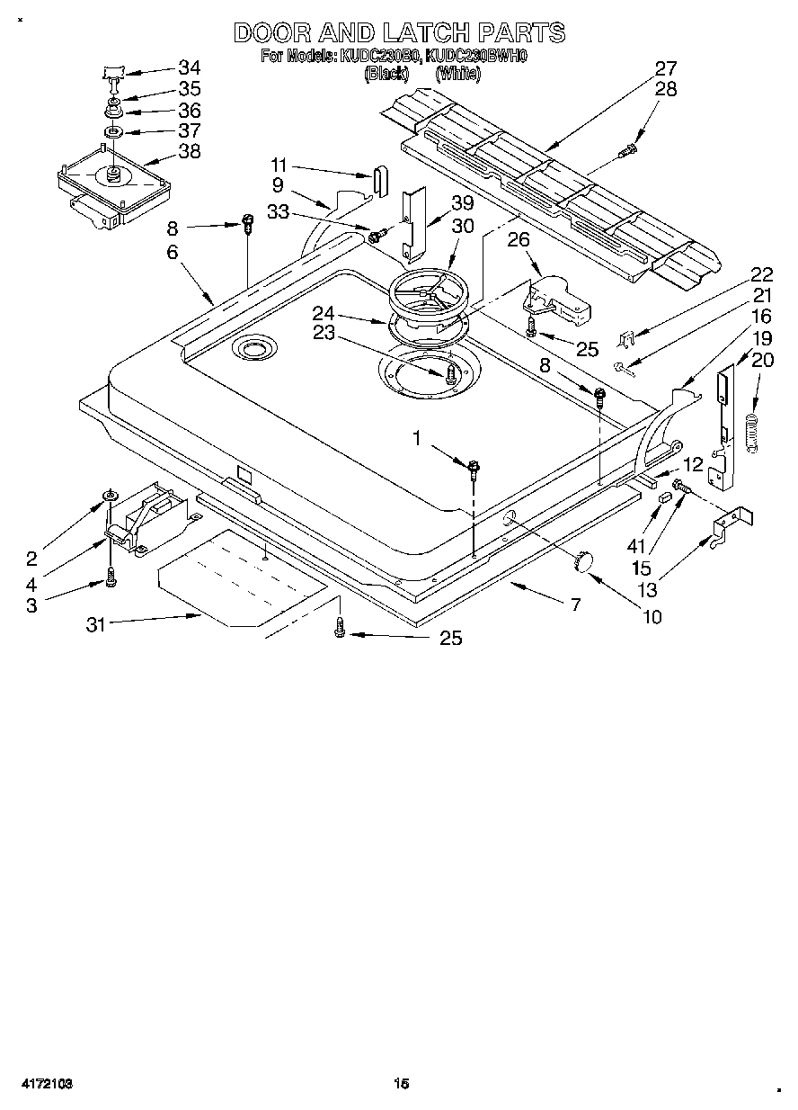12 - DOOR AND LATCH