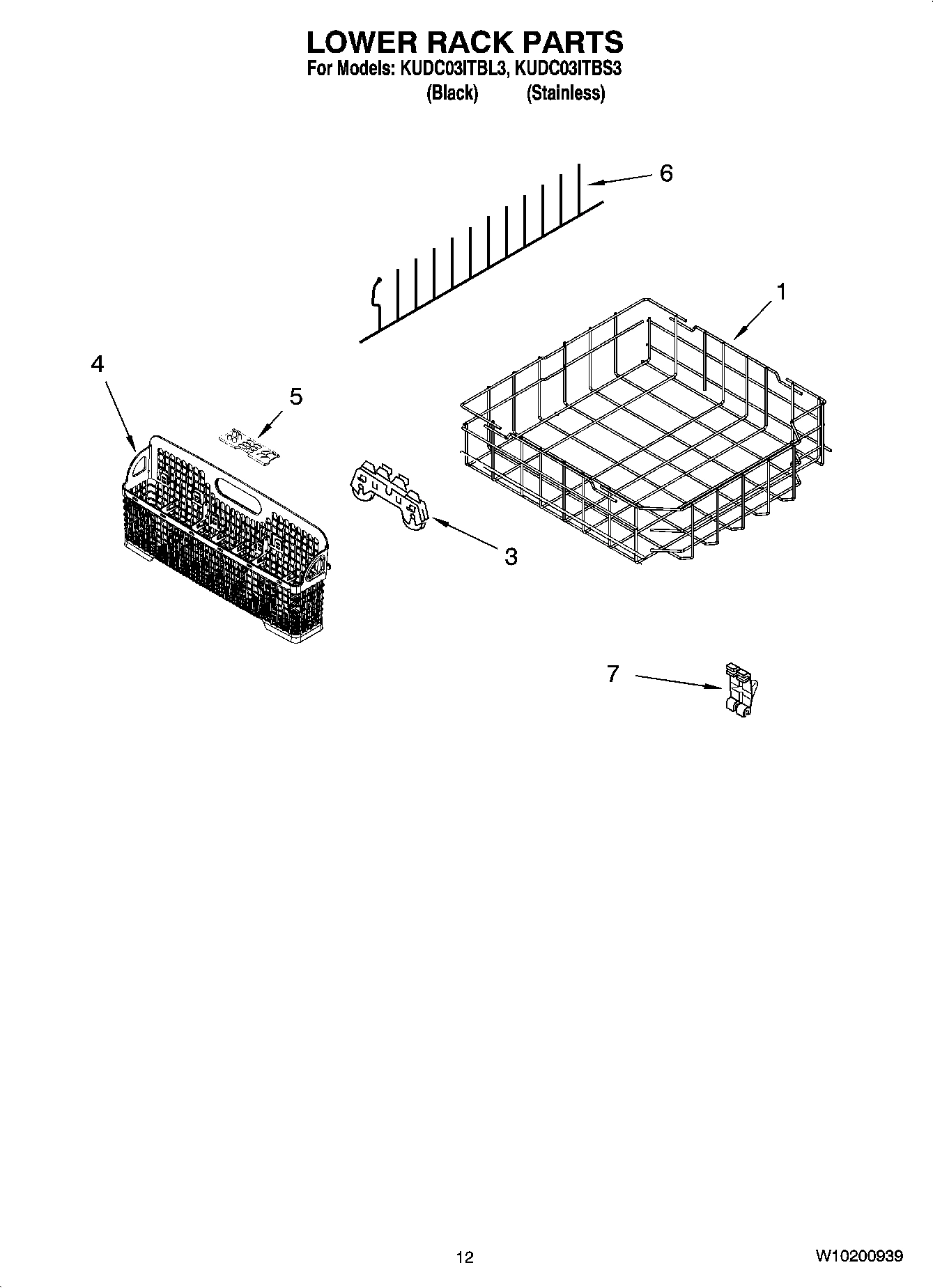 10 - LOWER RACK PARTS