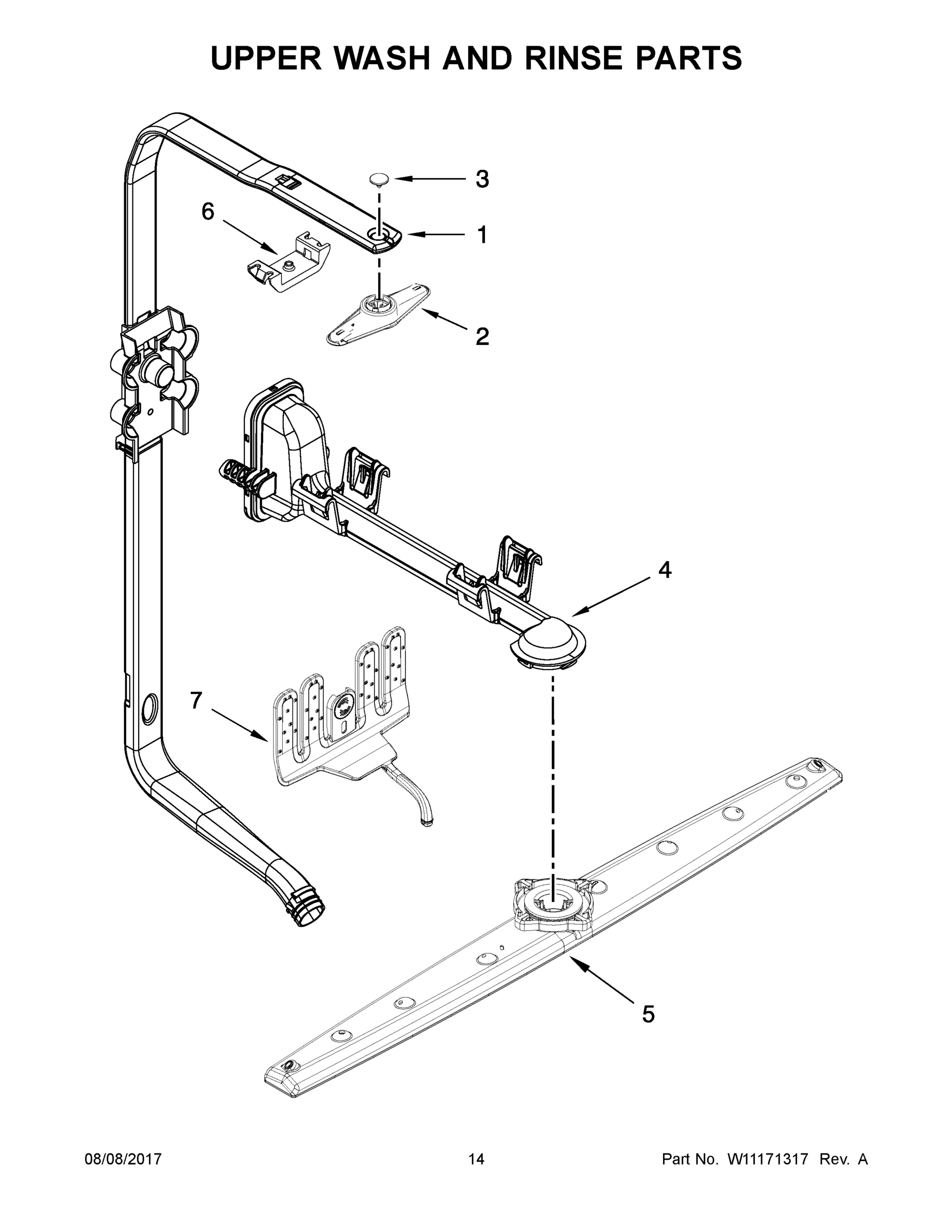 08 - UPPER WASH AND RINSE PARTS