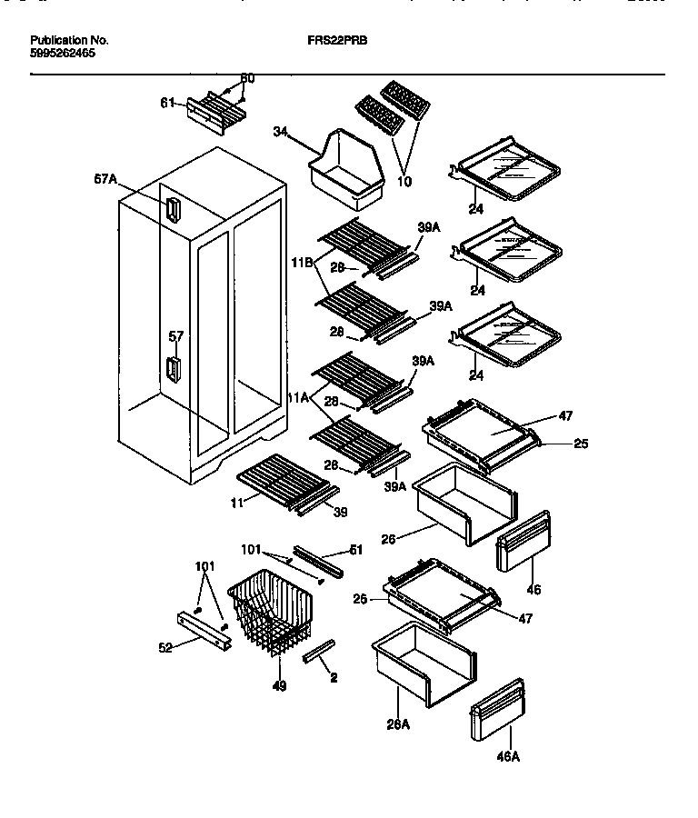 05 - SHELVES, WATER TANK, 3-DOOR MULLION