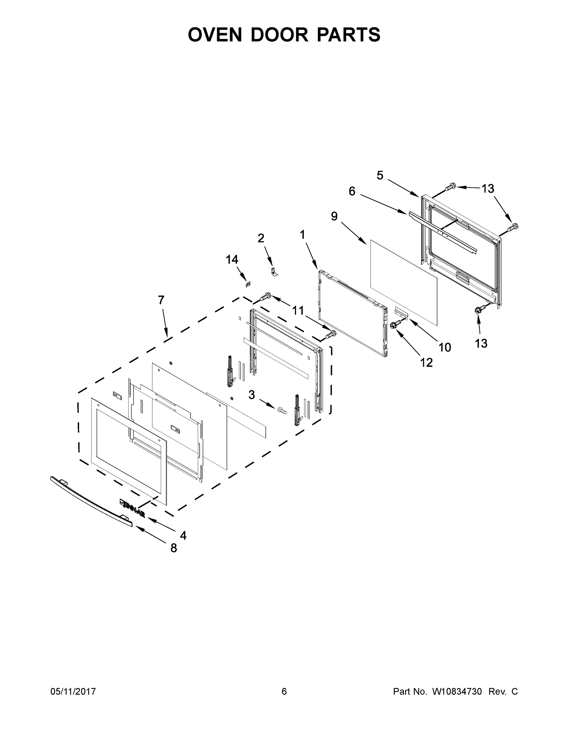 04 - OVEN DOOR PARTS