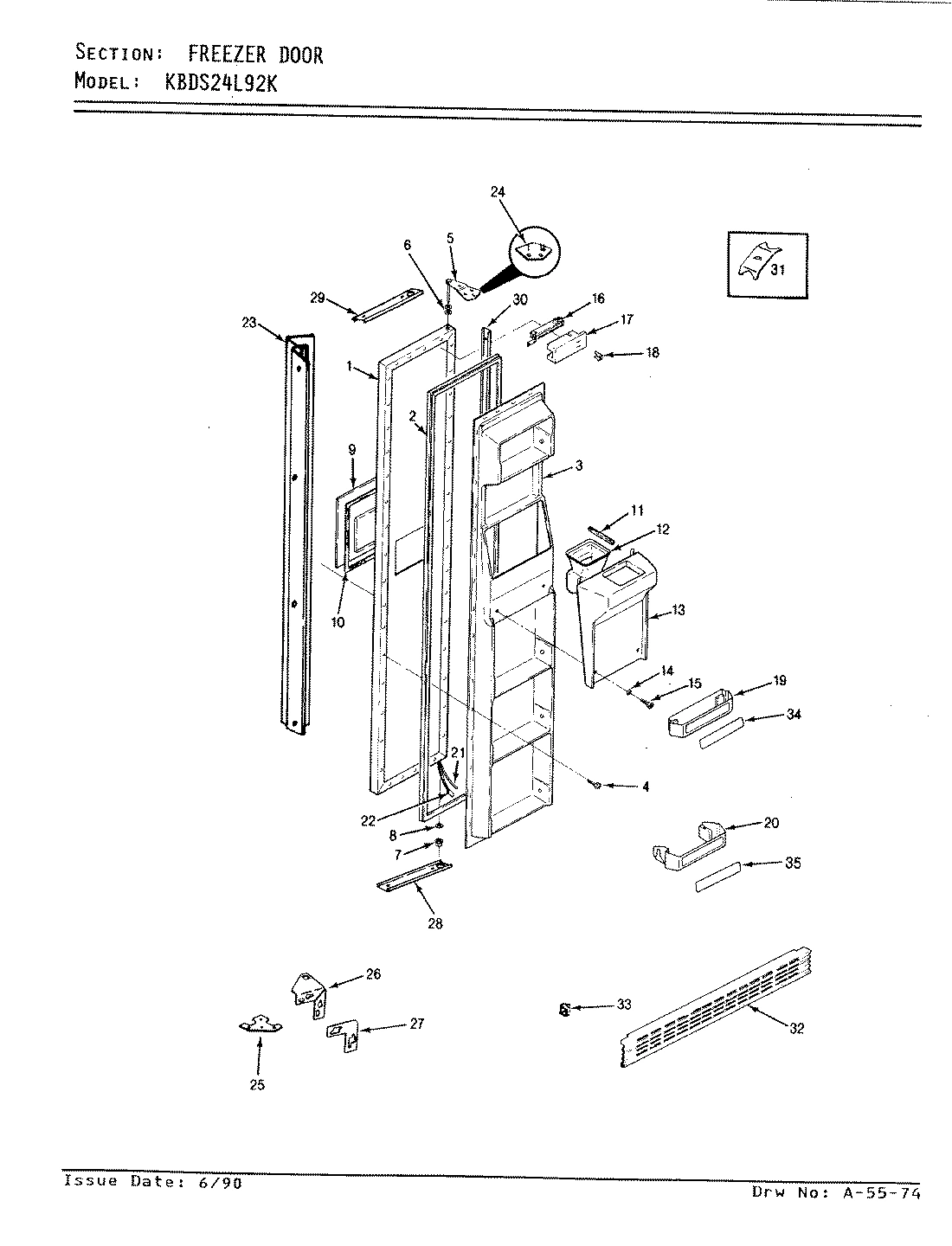 02 - FREEZER DOOR