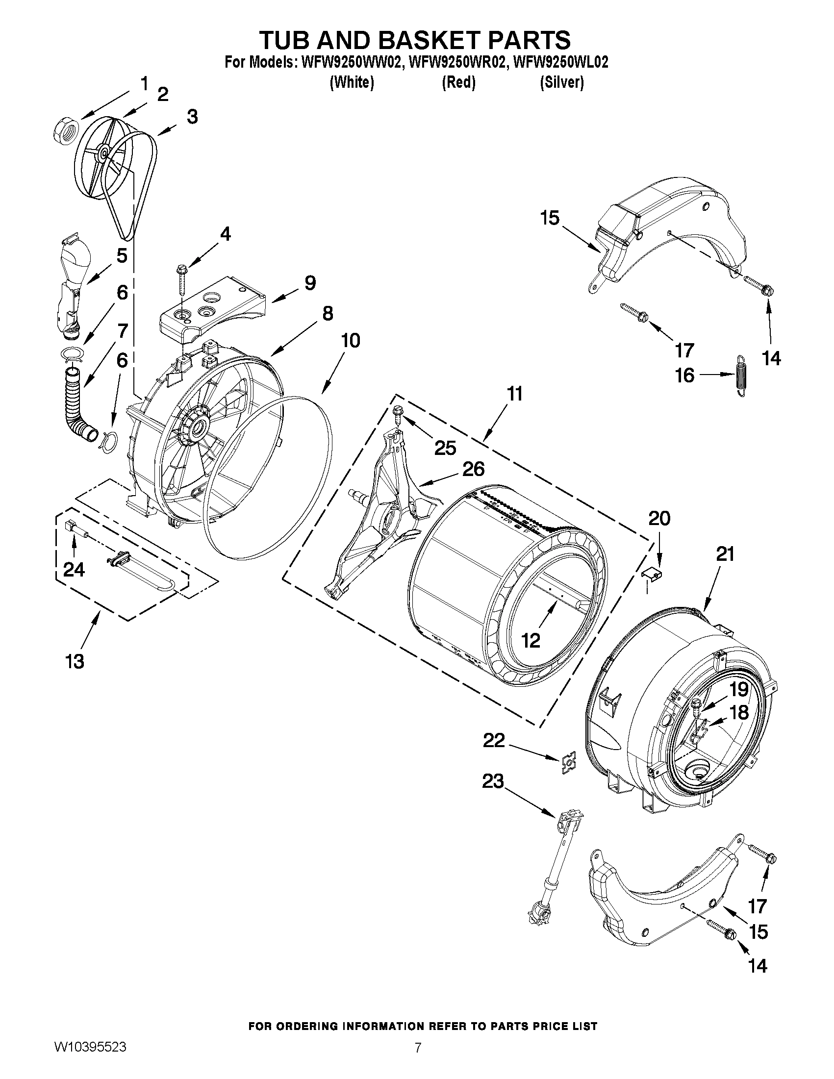 06 - TUB AND BASKET PARTS
