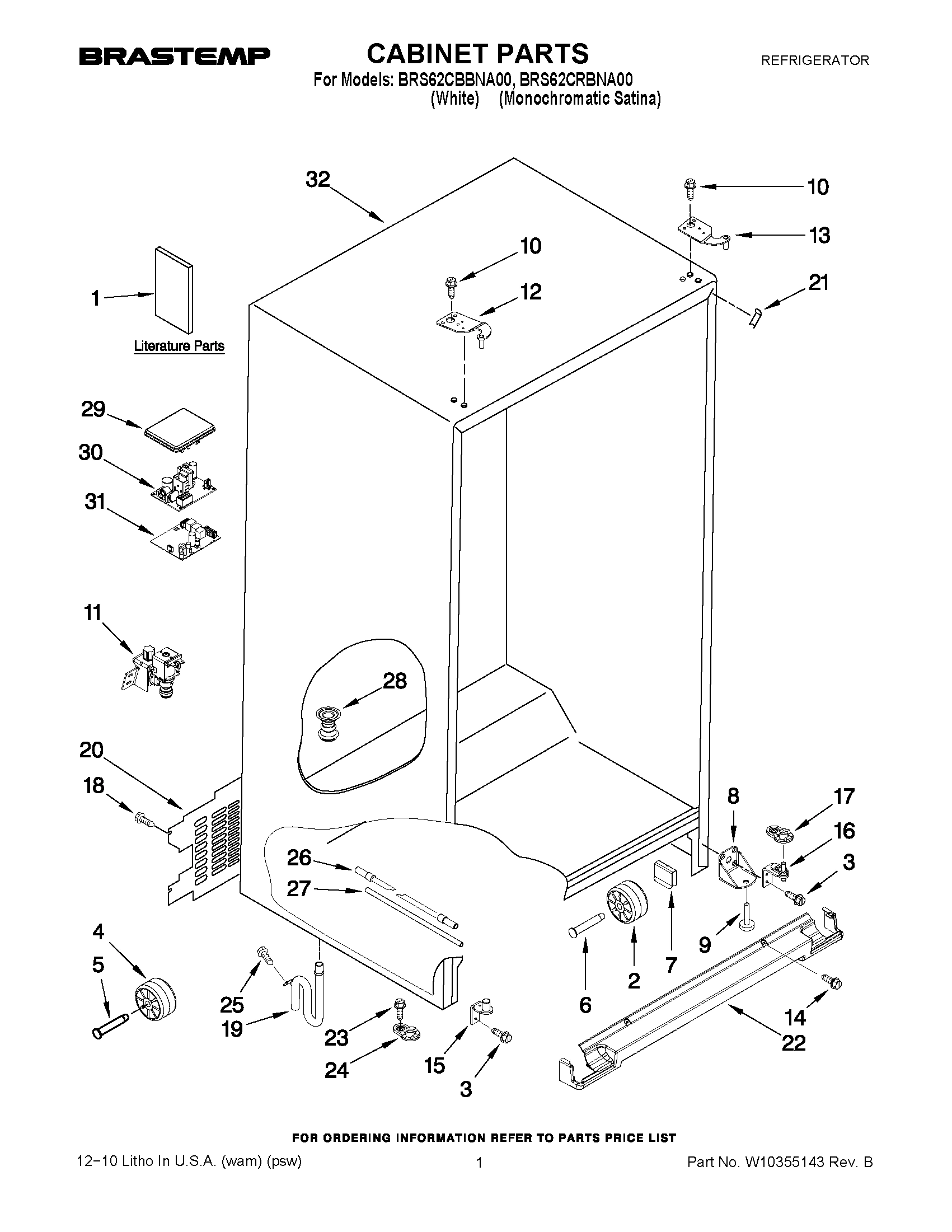 01 - CABINET PARTS