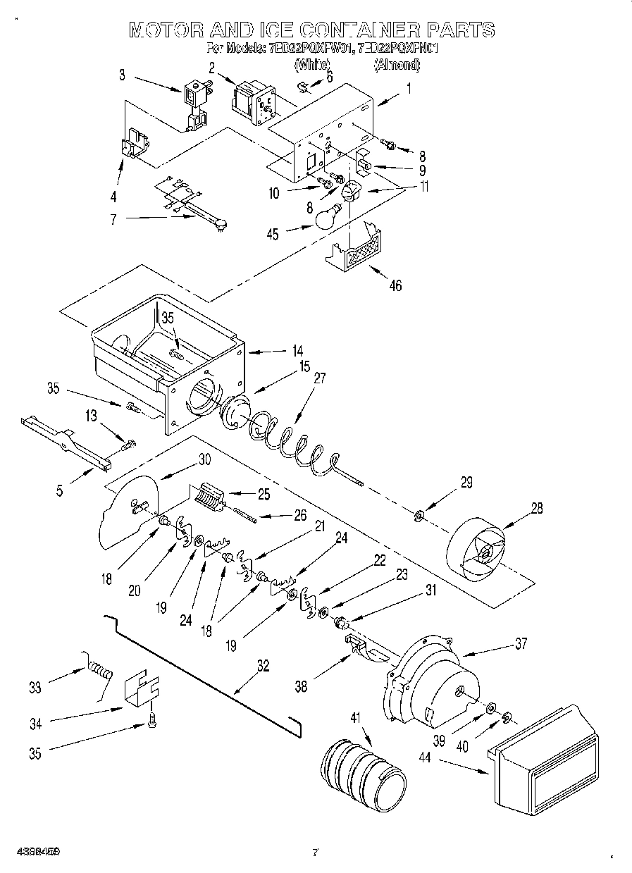 06 - MOTOR AND ICE CONTAINER