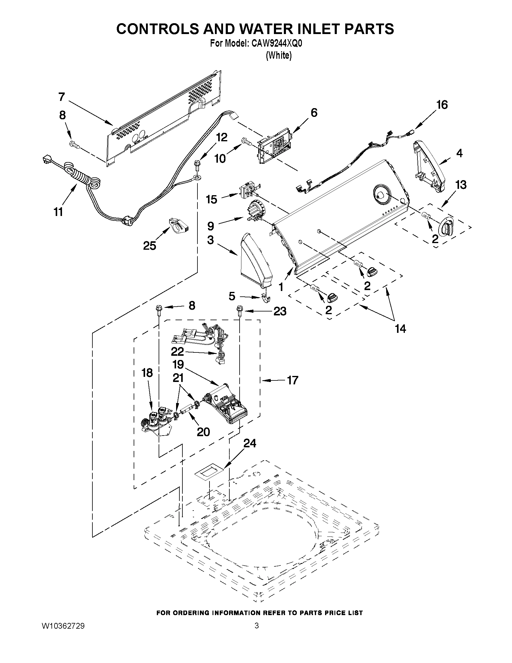 02 - CONTROLS AND WATER INLET PARTS