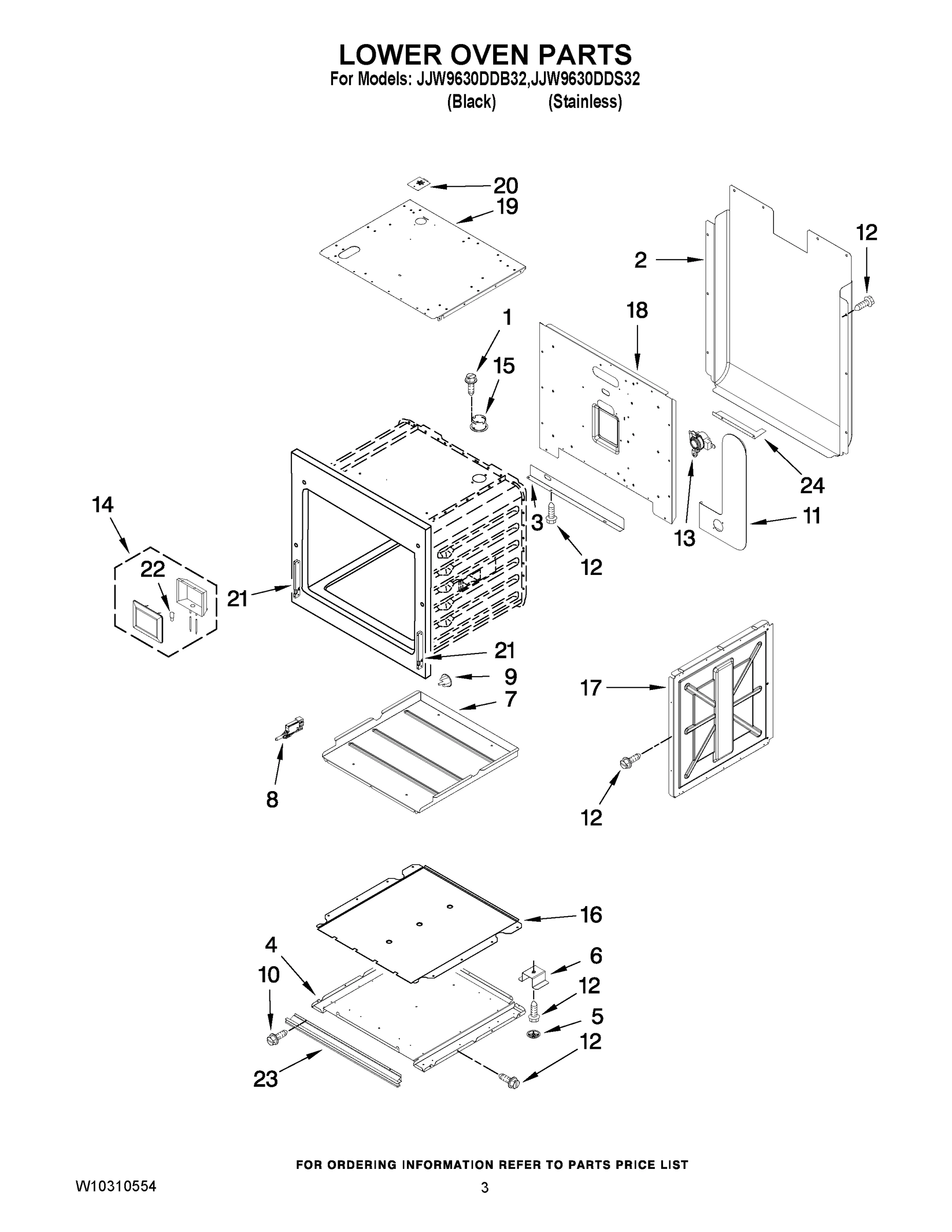 02 - LOWER OVEN PARTS
